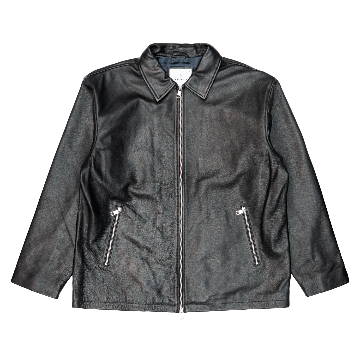 Herren Lederjacke Edwin Fix Black