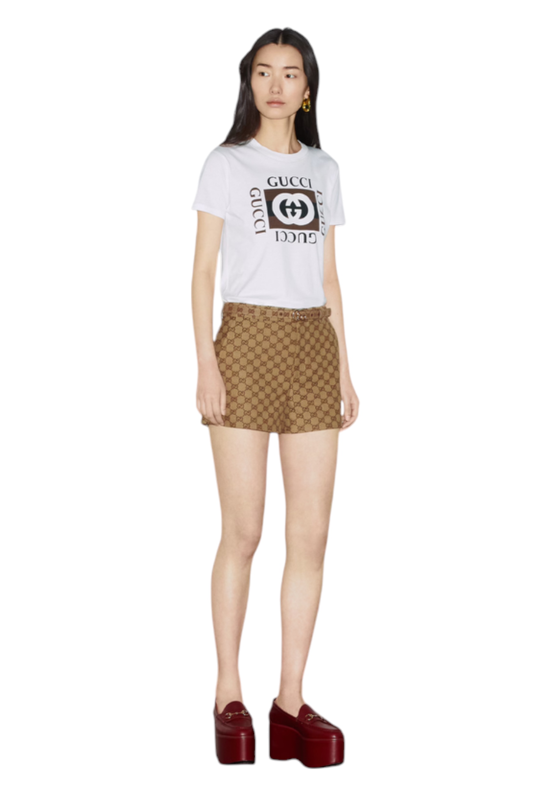 T-Shirt Frau Gucci Druckmaschinen Gucci