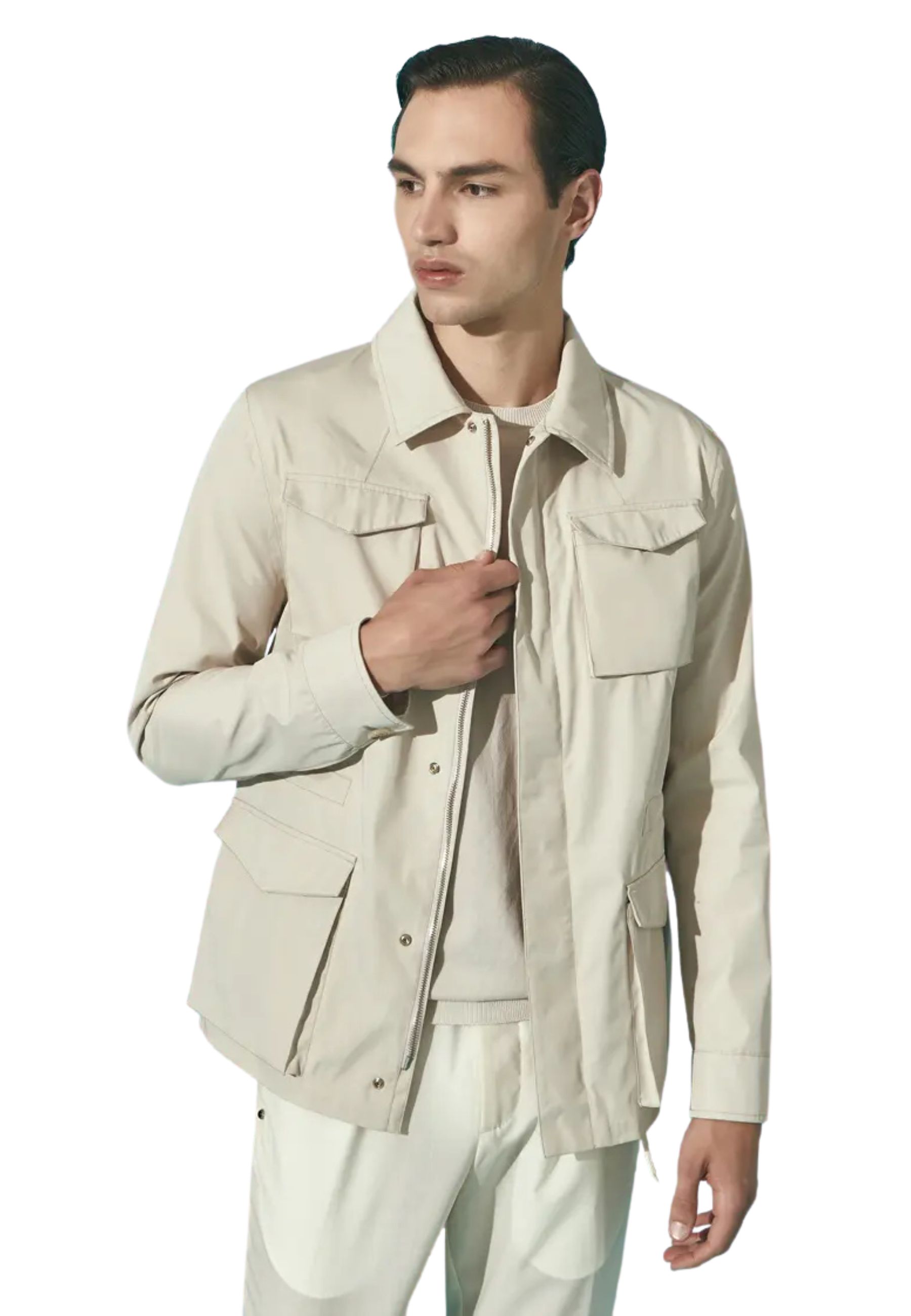 Herren Jacken Overshirt Man Heskimo WeiB