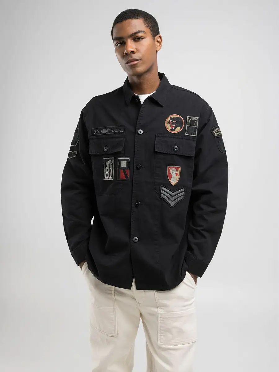 Jacken und Jacken Mann Replay m8445.85172 ANHANG