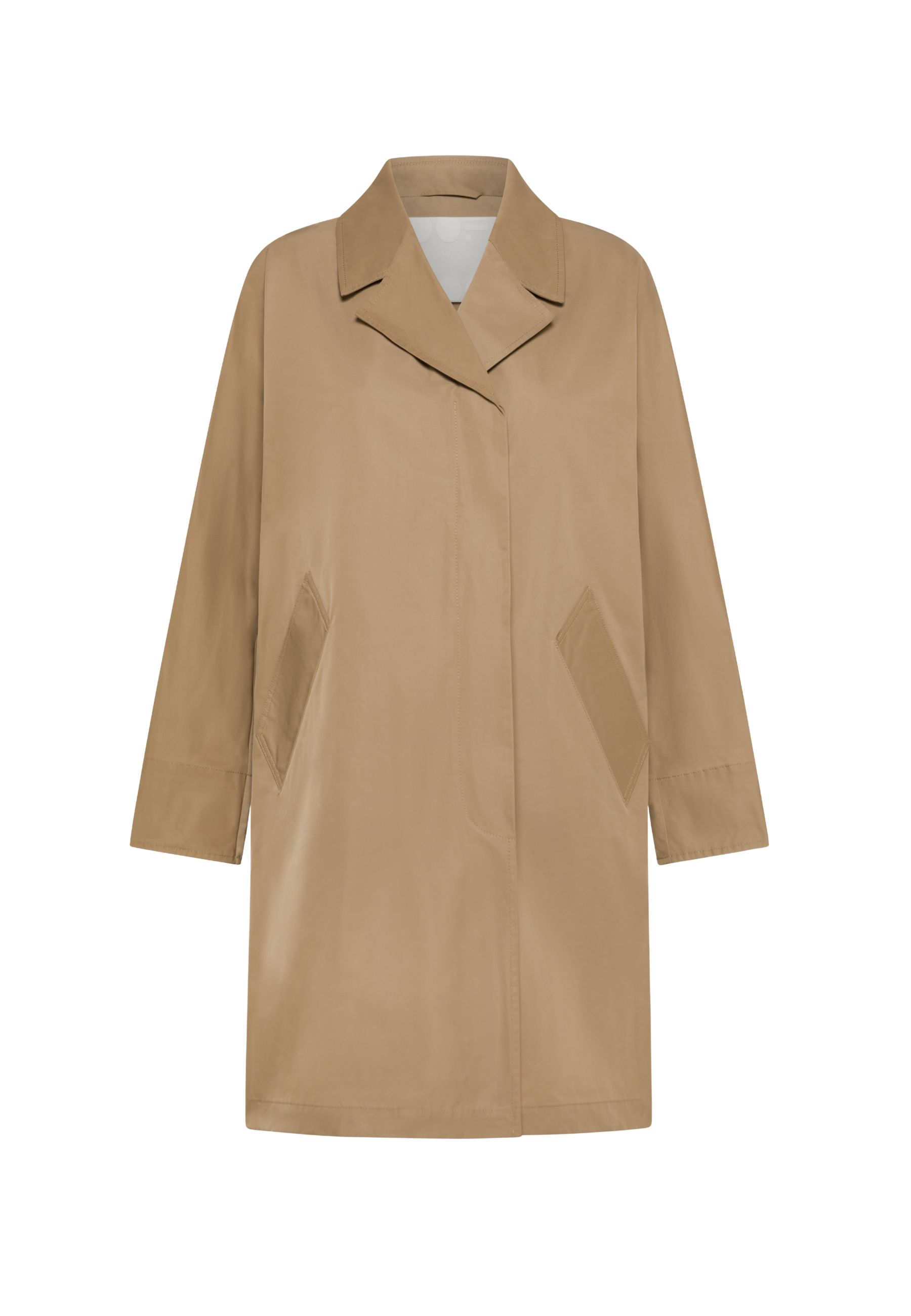 Regenmantel Frau Oof Langer Cammello