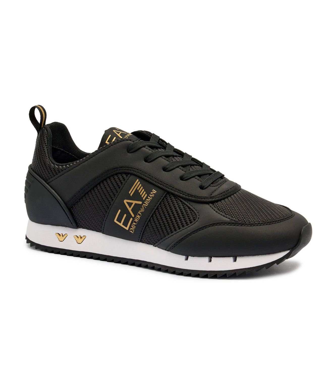 Herren Sneaker Ea7 7x000337 af18613 mz185 schwarz/gold/silber