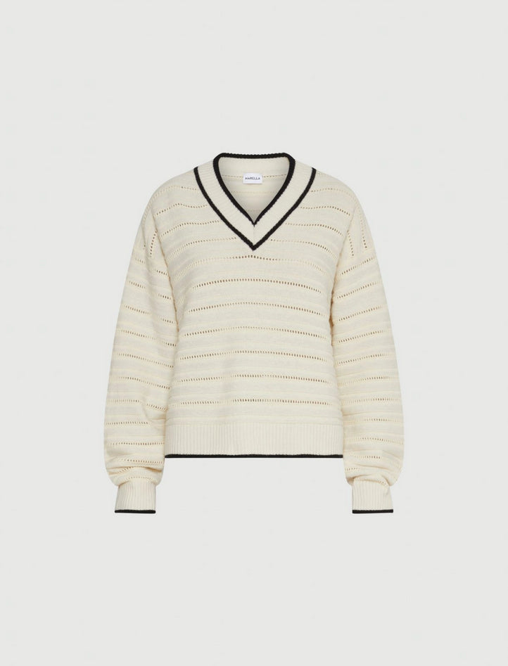 Strickjacke weiB
