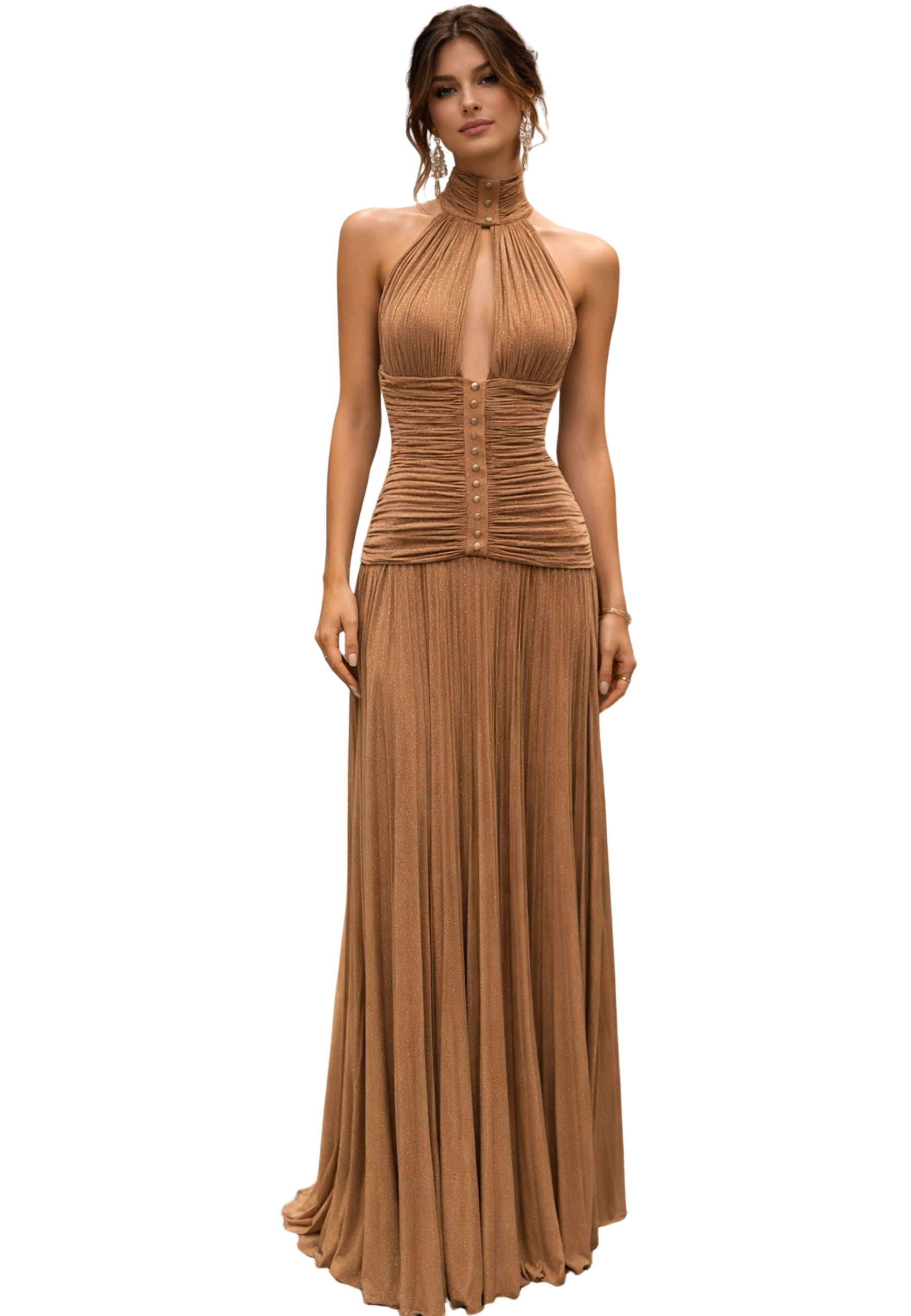 Frauen Kleid Elisabetta Franchi Laminat