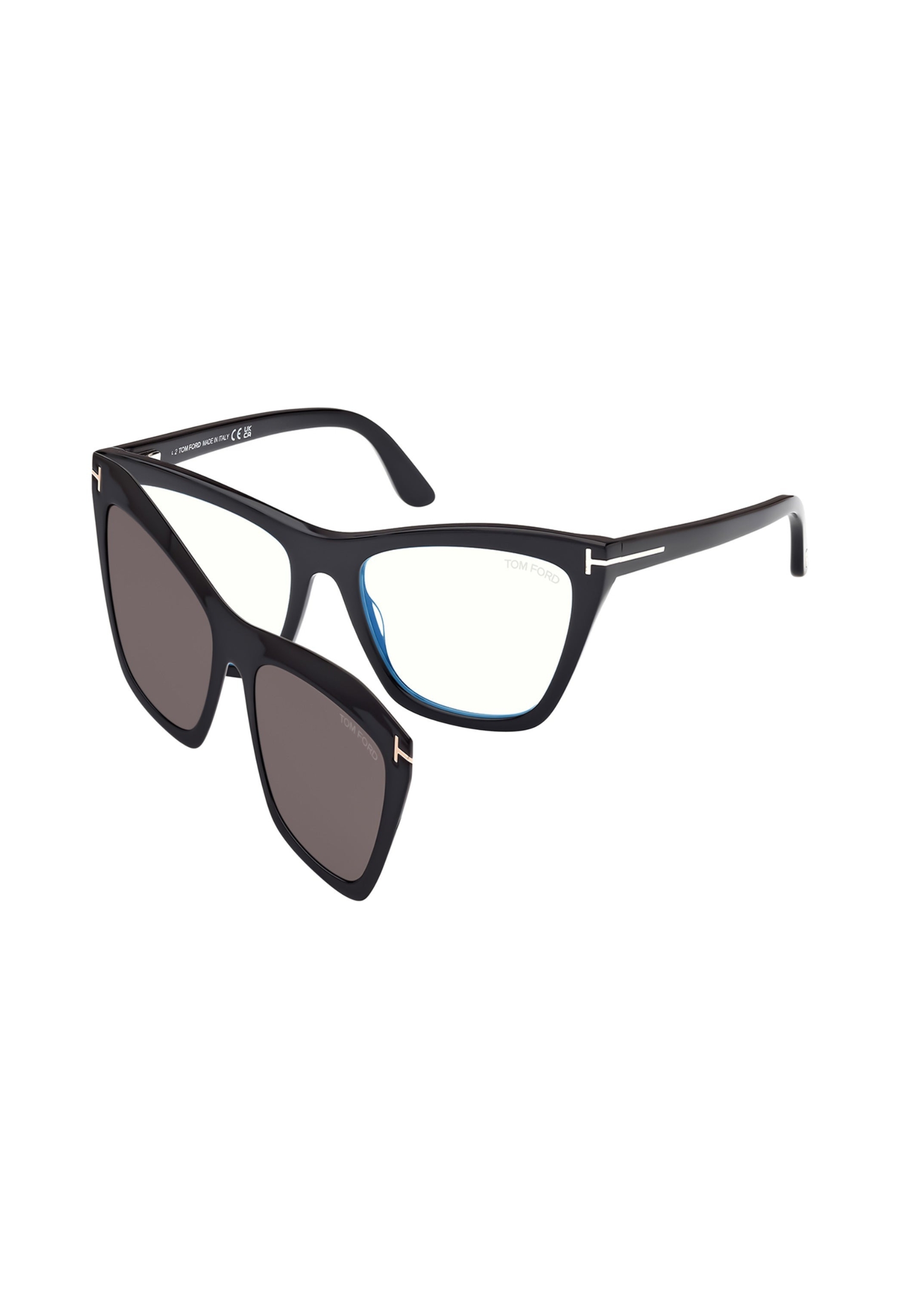 Brillen mit Clip Tom Ford FT5971B-001 Frau
