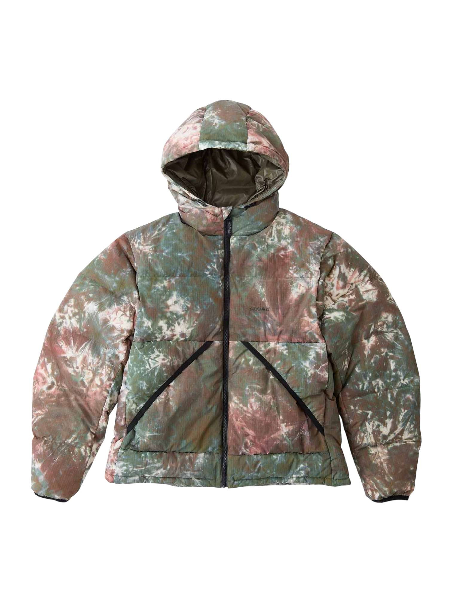 Gramicci Daunenjacke Kapuzenjacke Winterjacke mit Kapuze - Krawatte Farbstoff
