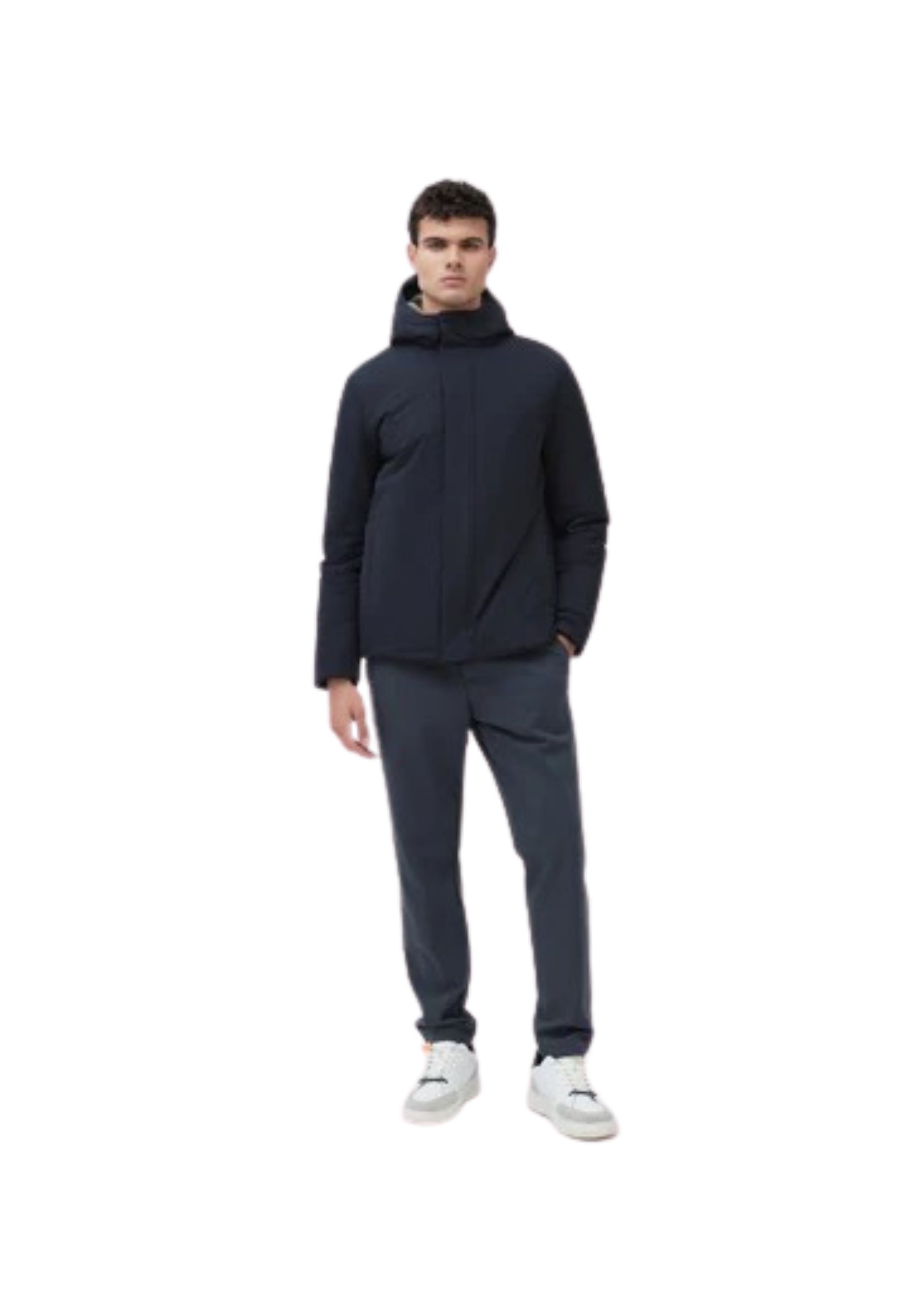 Herrenjacke Suns Montebianco Pelz Dunkelblau