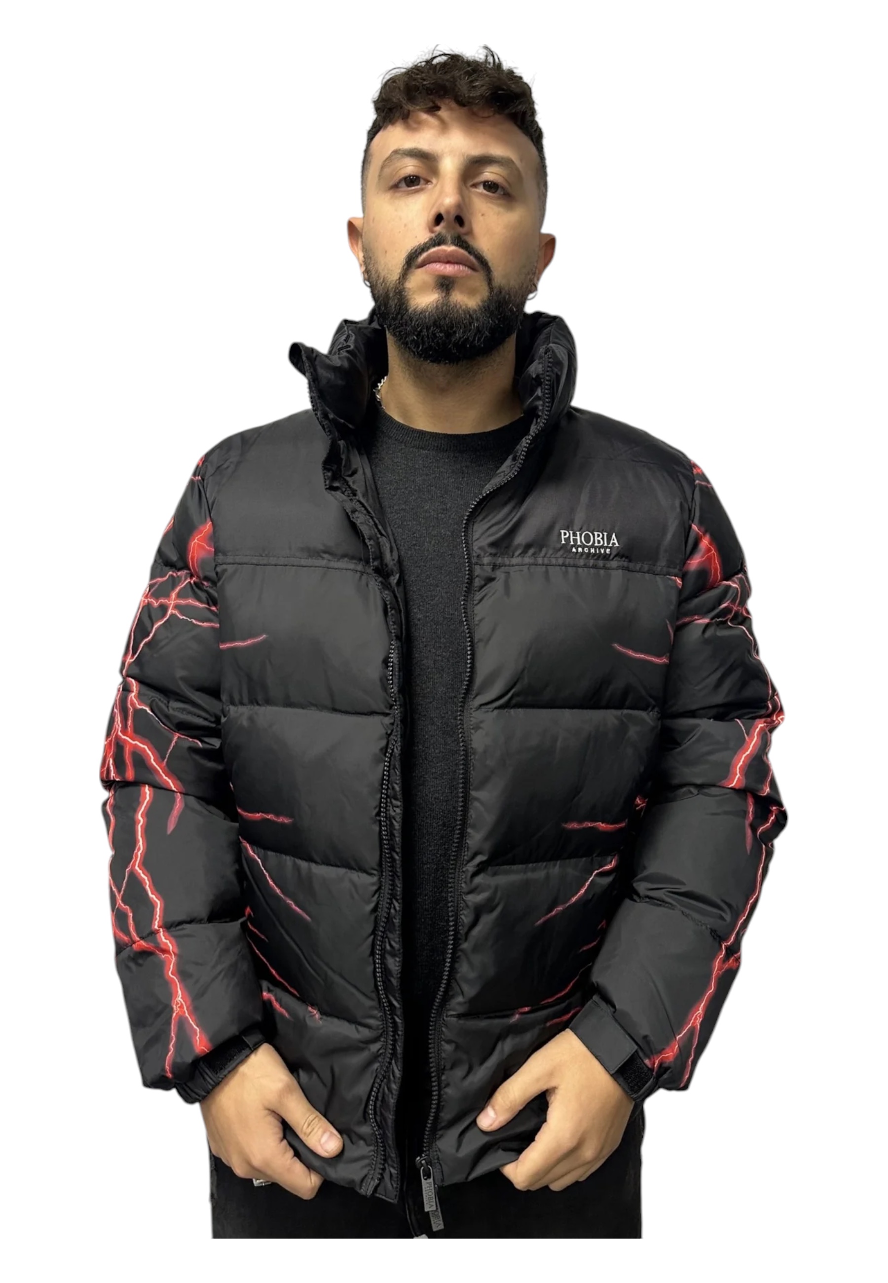 Herrenjacke Phobia Archive Rote Beleuchtung