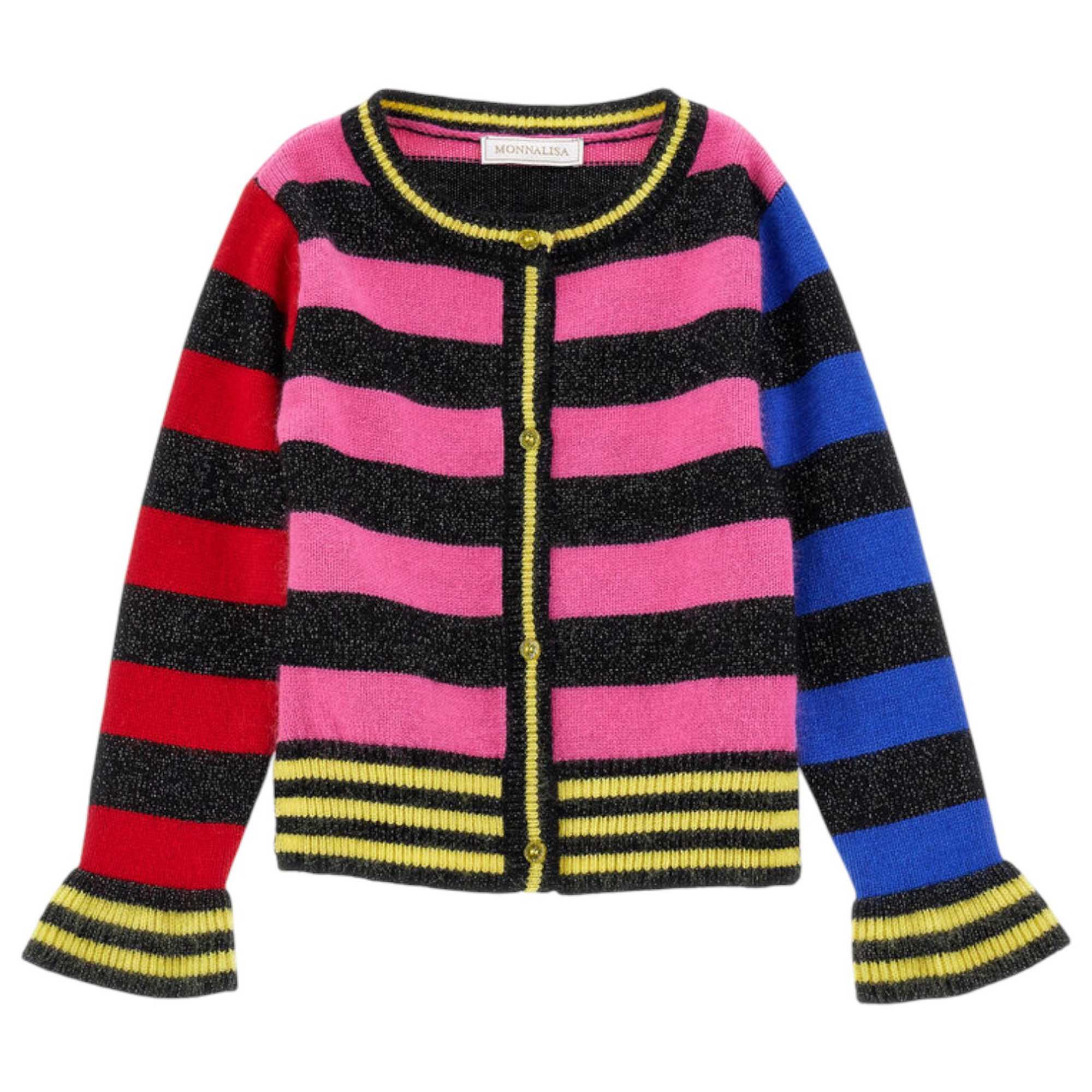 Monnalisa - Cardigan 084 Righe Multicolor 19D806 4090