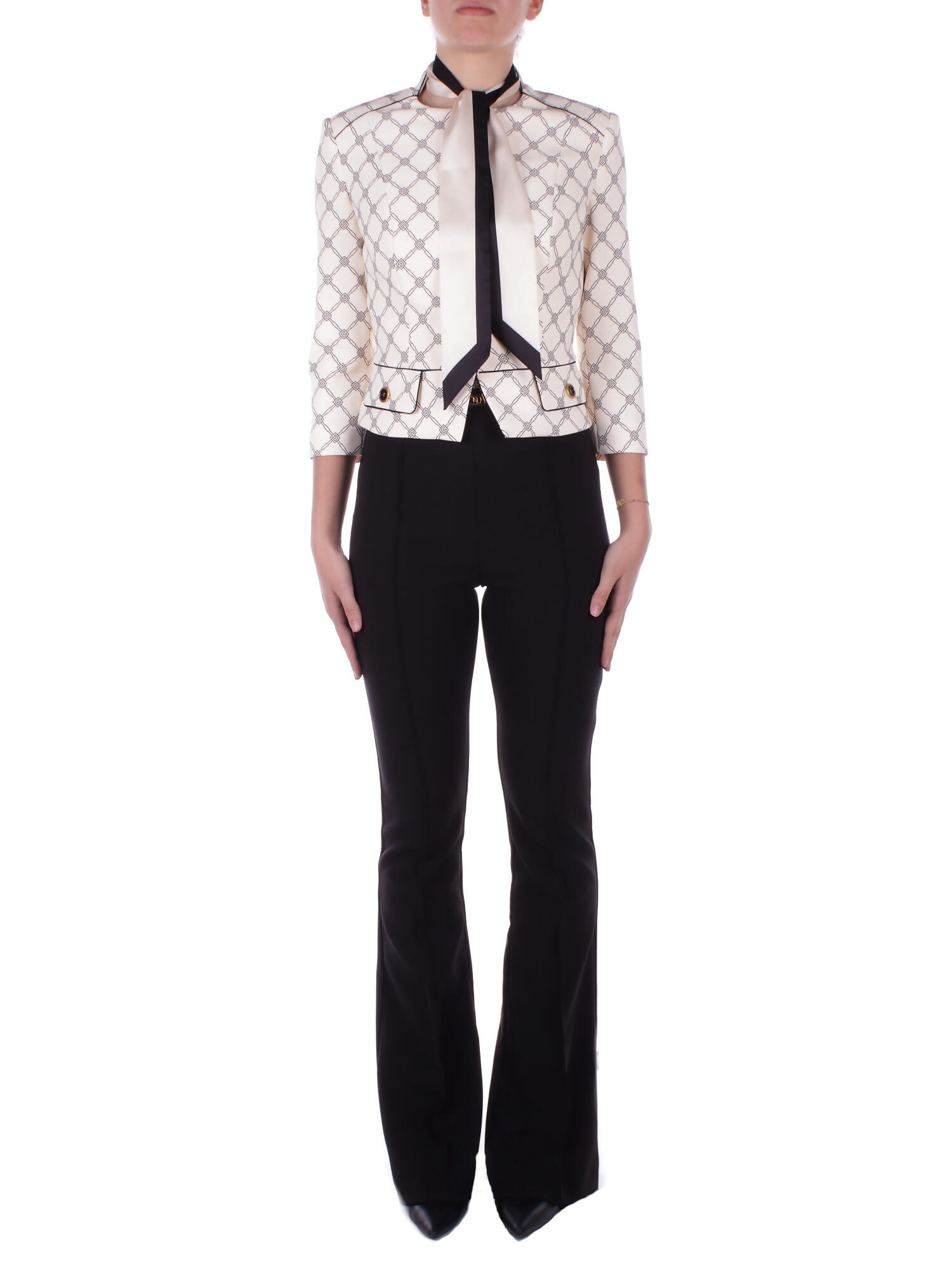 Elisabetta Franchi Schwarze Burro Jacken