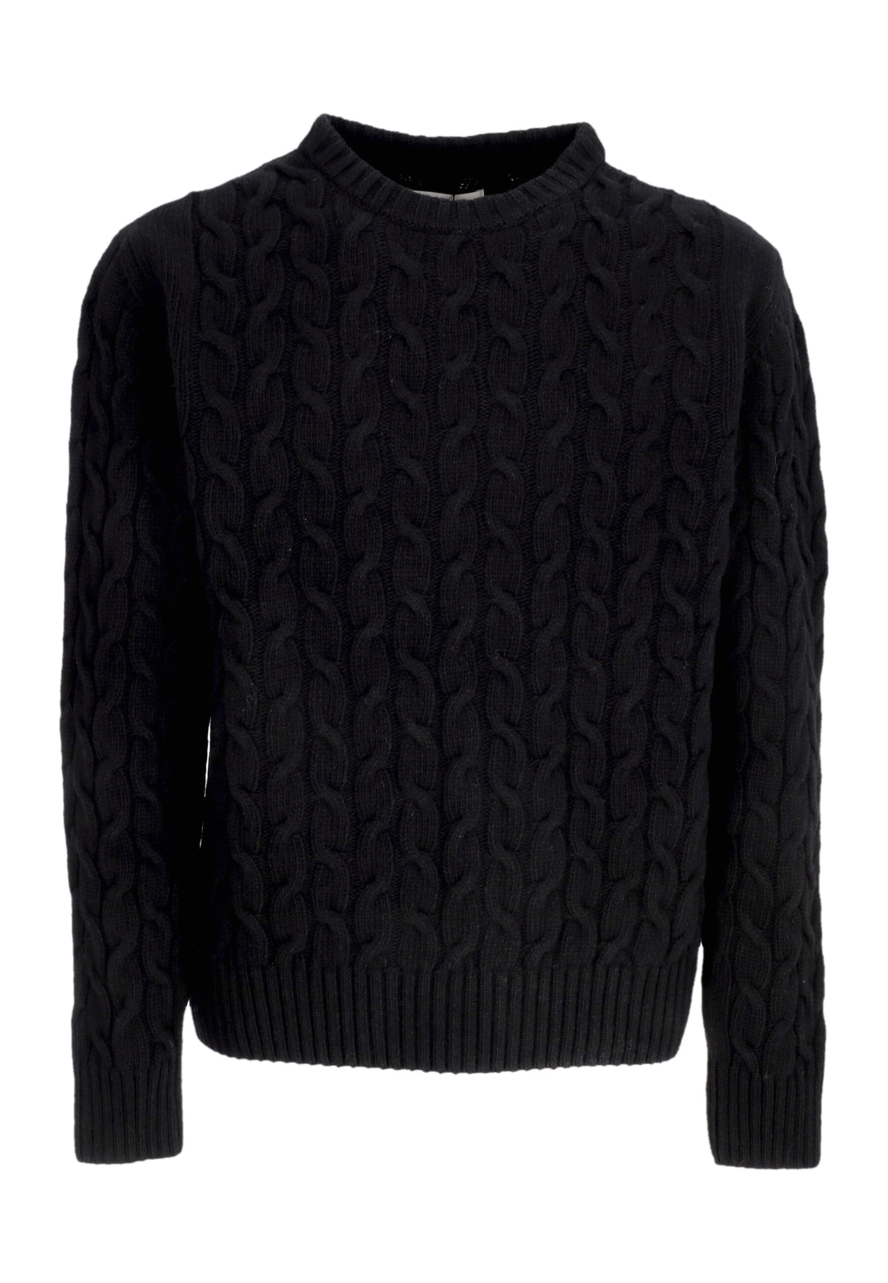 Herren Pullover Logo Strick Pullover Schwarz