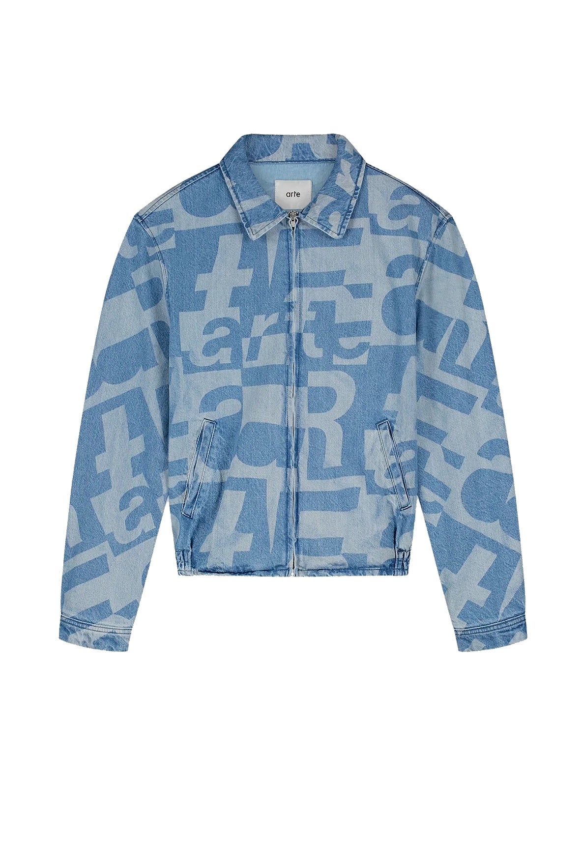 Jacke Jeans Herren Denim Allover Jacke Raw Denim