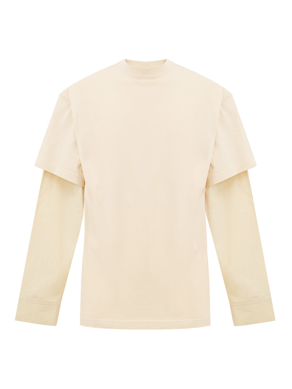 Geschichtetes T-Shirt Farbcreme Balenciaga