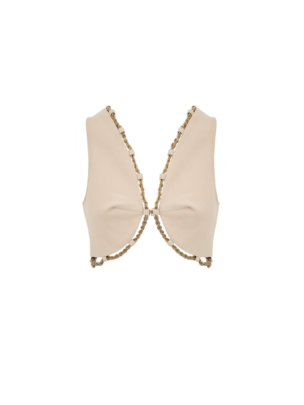 Weste aus Baumwolle Cypria mit Goldkette Rand Cult Gaia