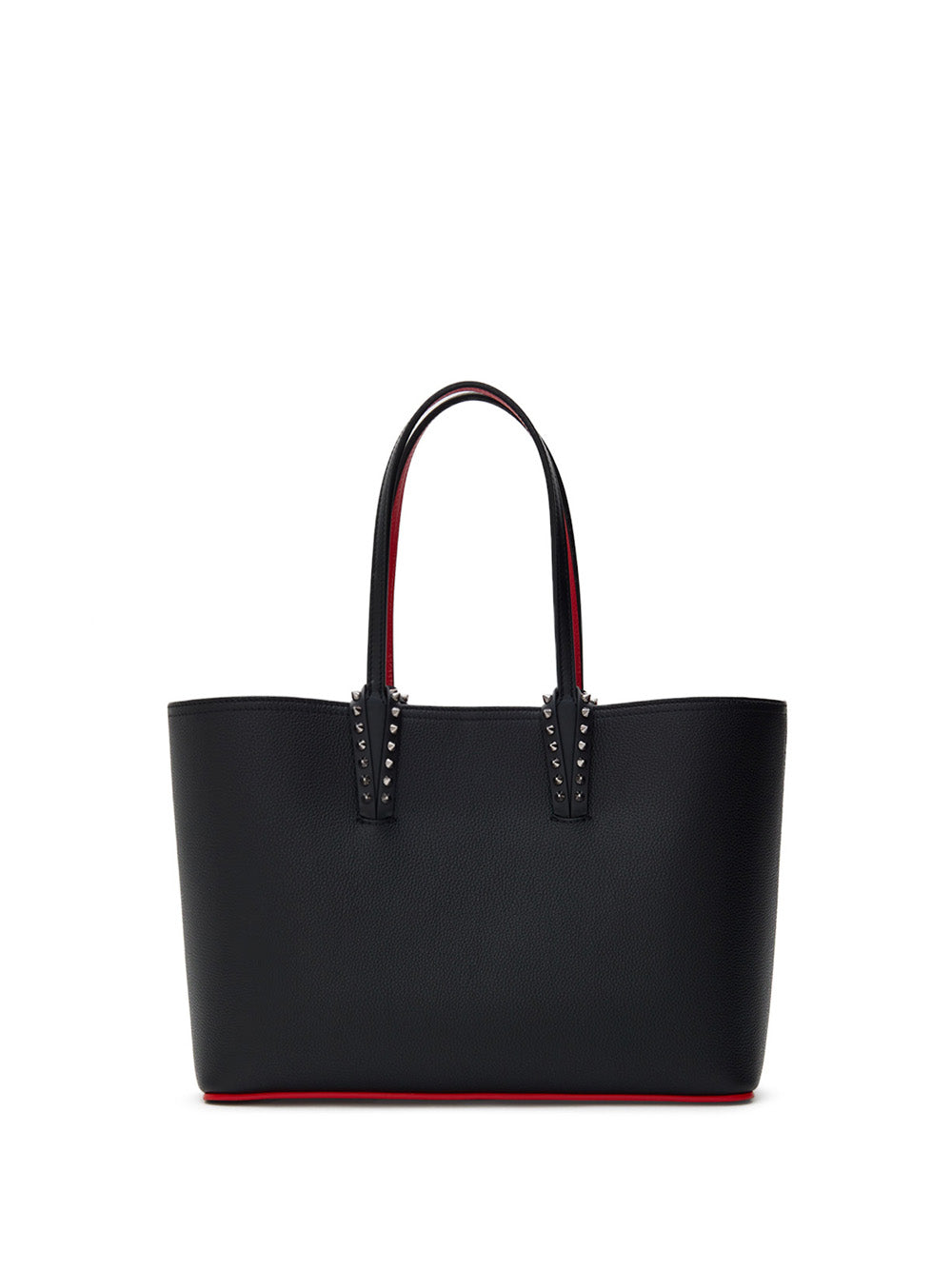 Tote Medium schwarzes Leder Schrank Tasche Christian Louboutin