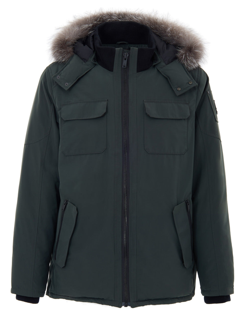 Gepolsterte Jacke in Green Technique Stoff Moose Knuckles