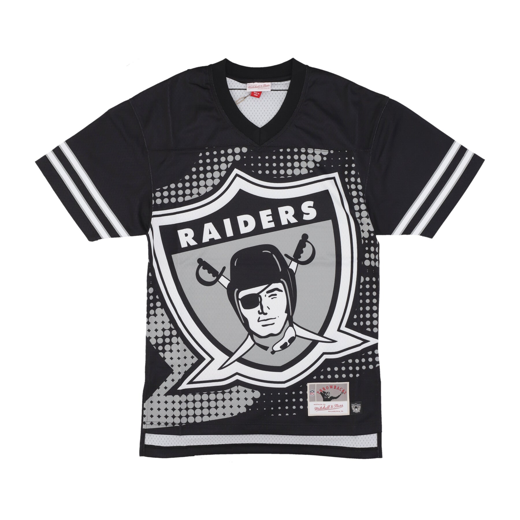 American-Football-Trikot Herren NFL Big Face 7.0 Fashion Jersey Oakrid Schwarz