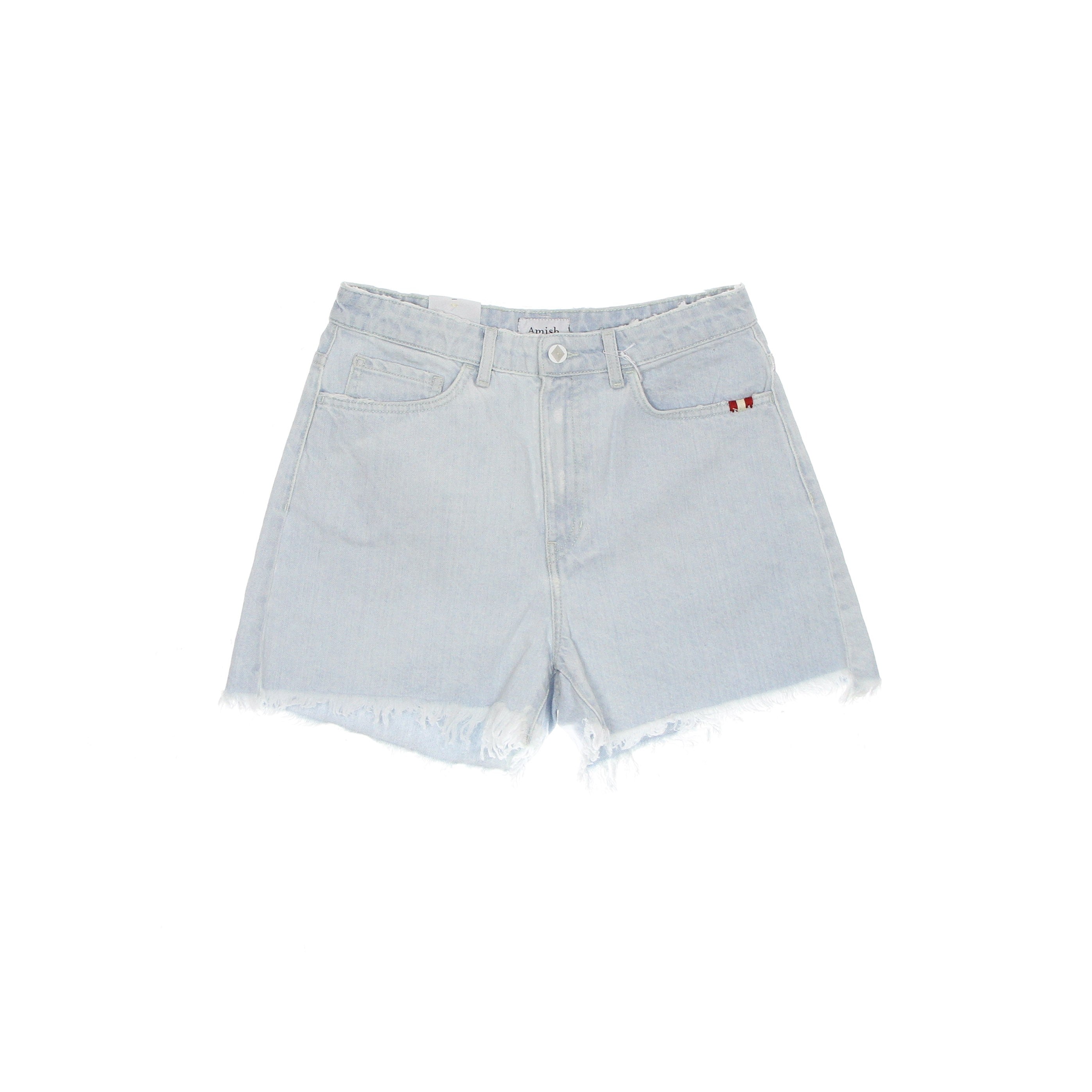 Kurze Damenjeans Short Ivy Amish Denim Hyper Bleach
