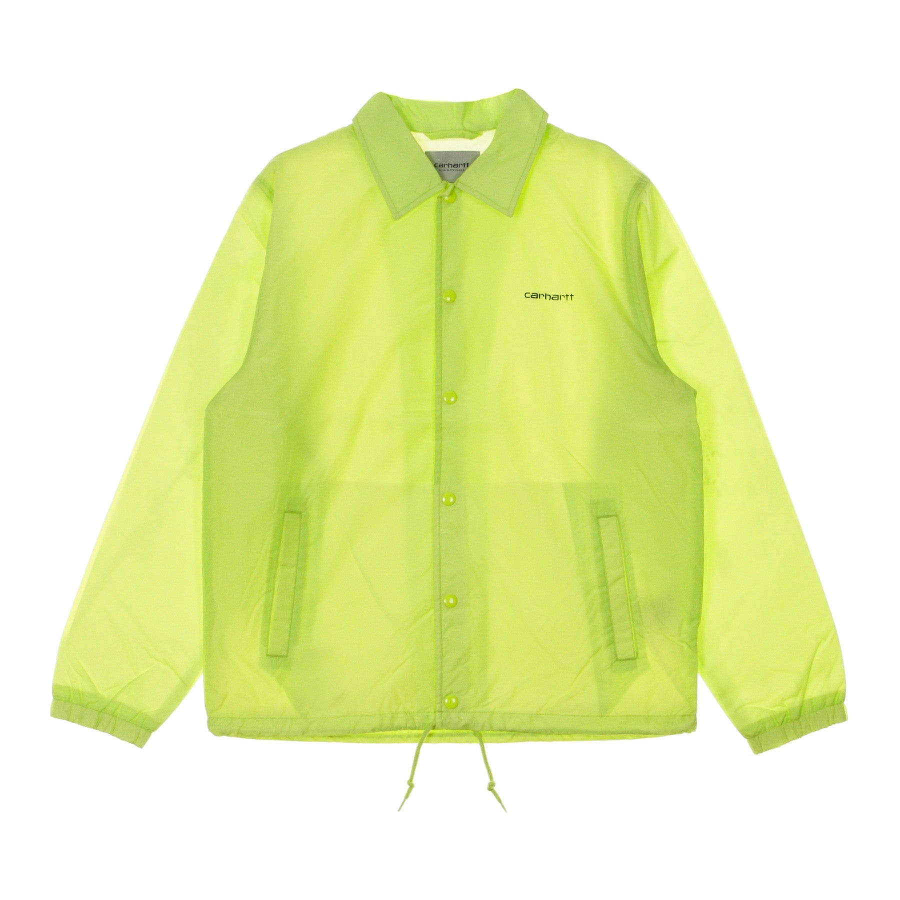 Coach-Jacke Herren-Coach-Jacke mit Schriftzug Limette/Schwarz