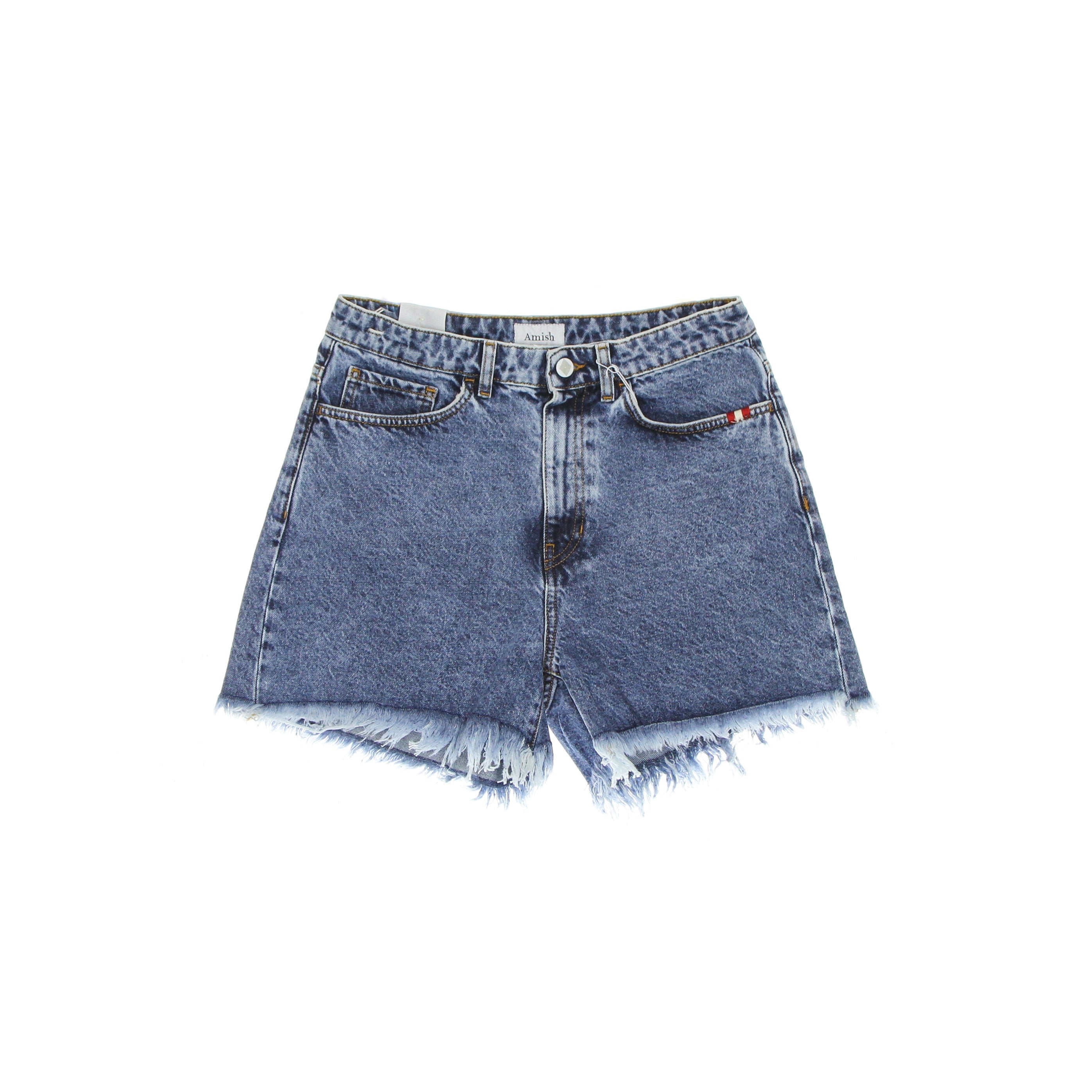 Kurze Damenjeans Short Ivy Amish Denim Real Stone