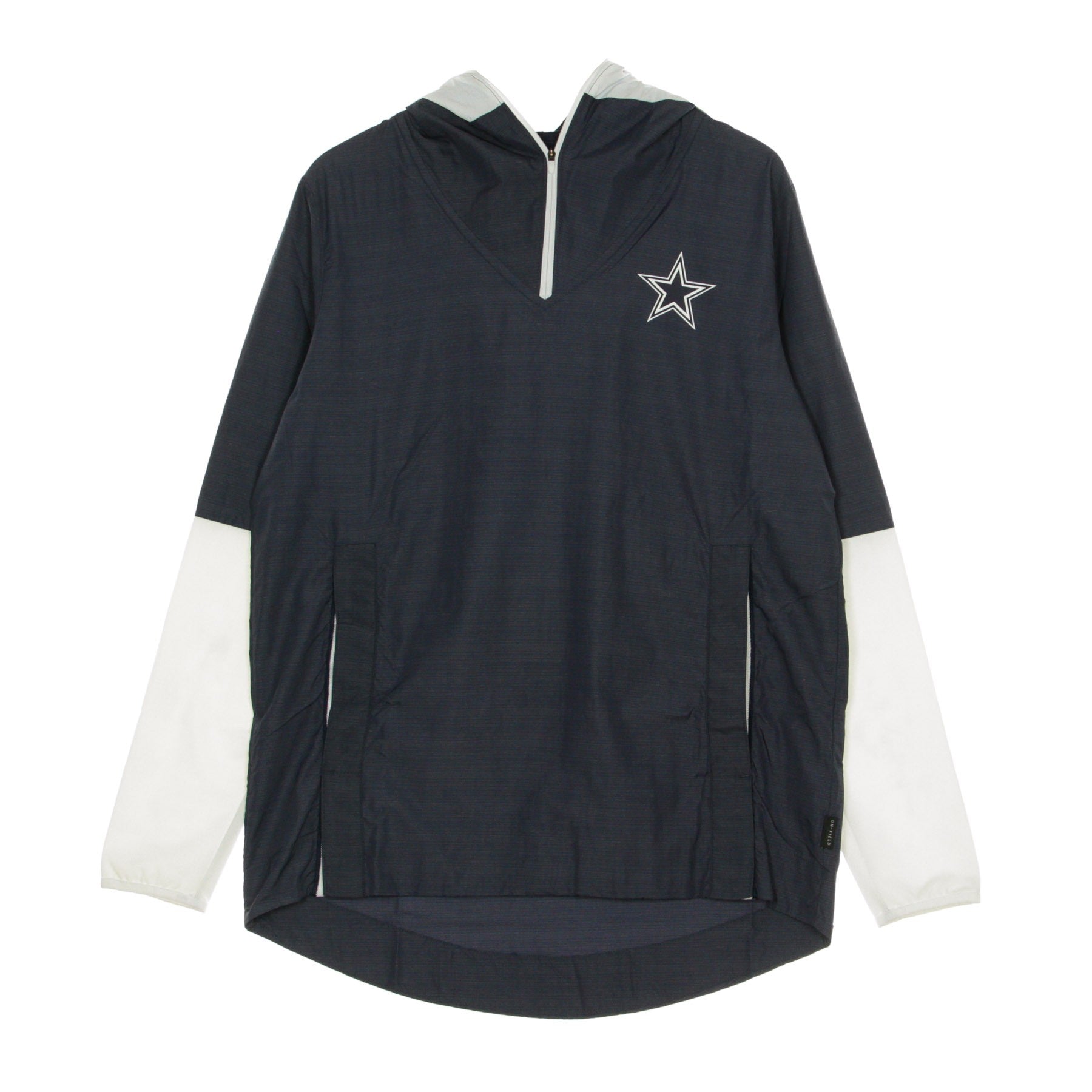 Herausnehmbare Herren-Windjacke, Nfl-Team-Logo, leichte Spielerjacke vor dem Spiel, Dalcow Original-Teamfarben