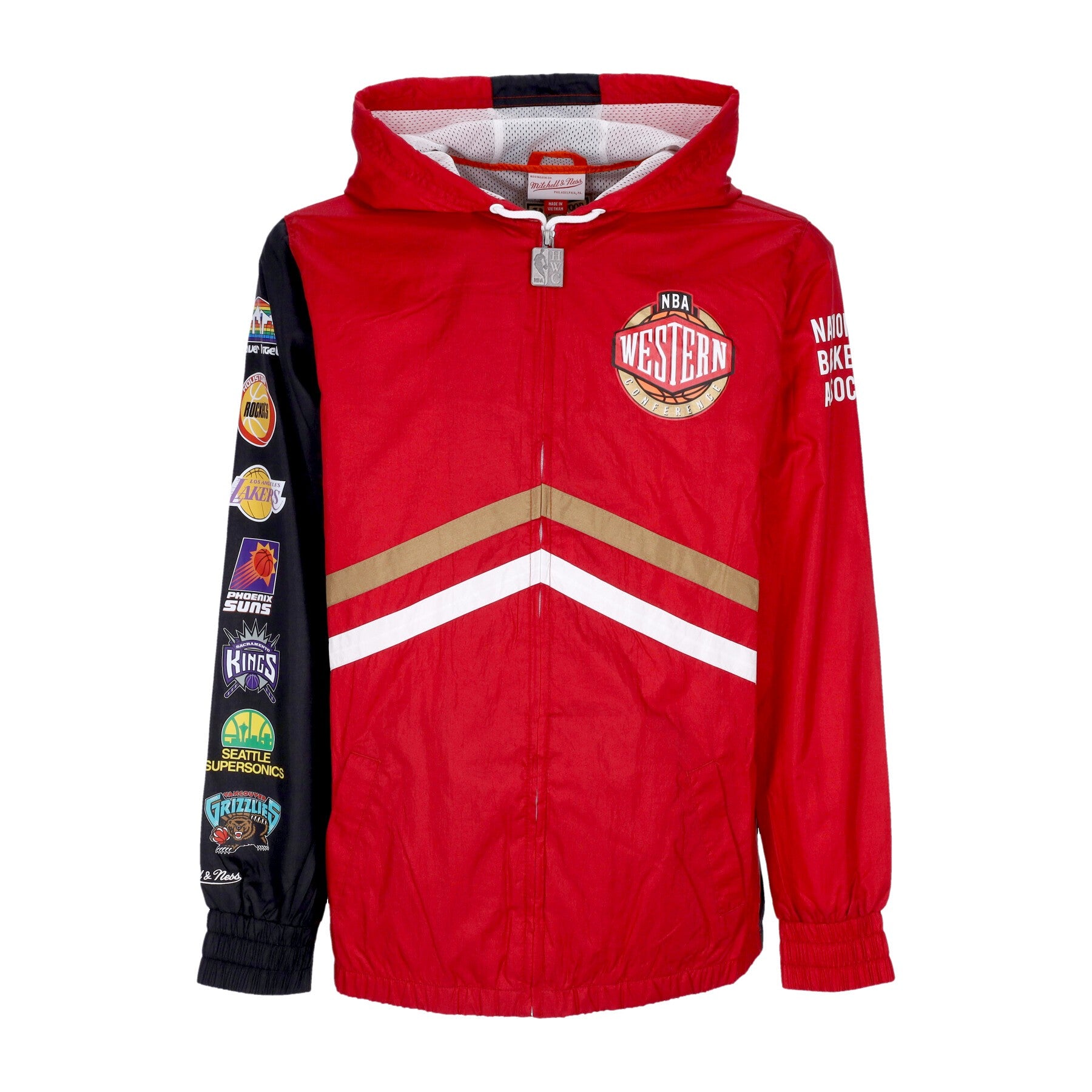 Herren-Windbreaker NBA Undeniable Full Zip Windbreaker Hardwood Classics Team West