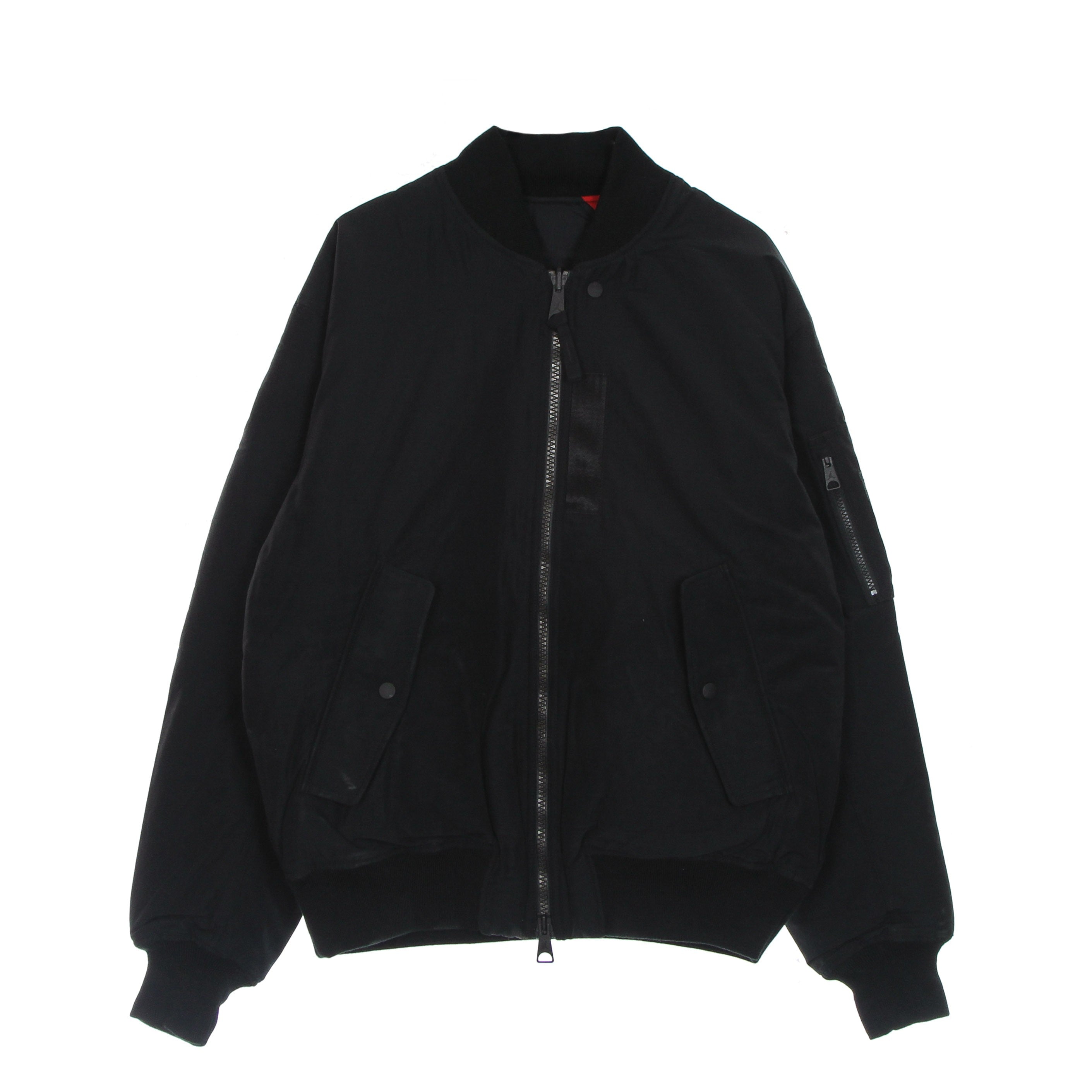 Essential Statement Herrenjacke Ma-1 Jacke Schwarz/Gym Red