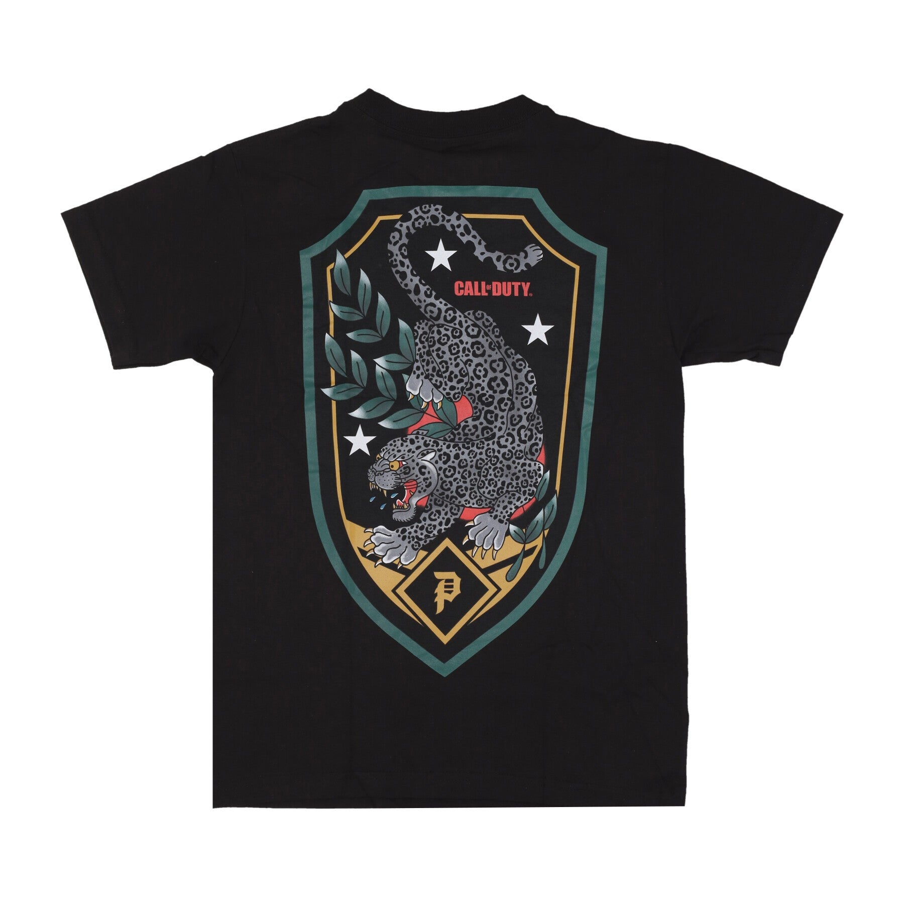 Schwarzes Jaguar Tee X Call Of Duty Schwarzes Herren-T-Shirt