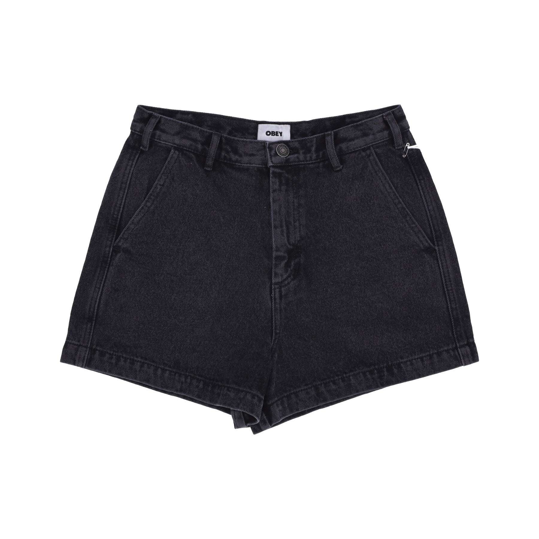Kurze Damenjeans Baby Lamb Denim Short Dusty Black
