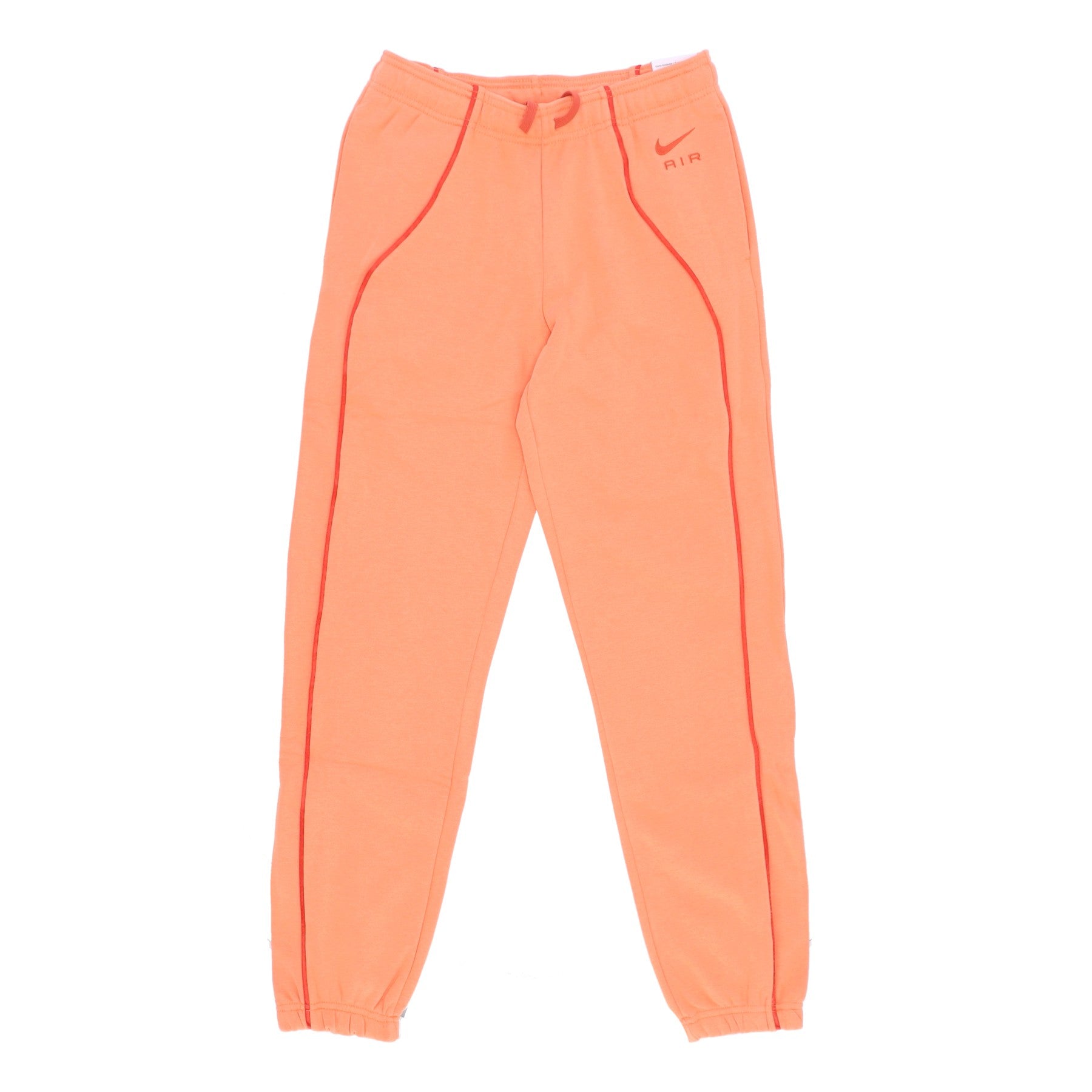 Fleece-Trainingshose fur Damen, Sportbekleidung, Air Fleece, mittelhohe Jogginghose, Orange, Trance/Mantra-Orange