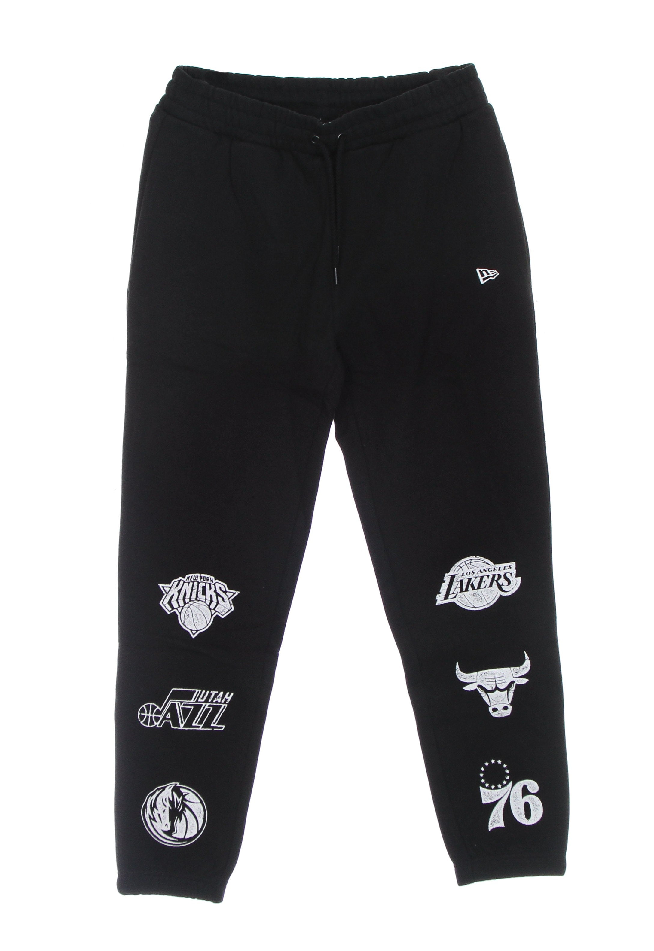 Herren-Jogginghose-Trainingsanzug Nba Multi Team Logo Jogger Schwarz