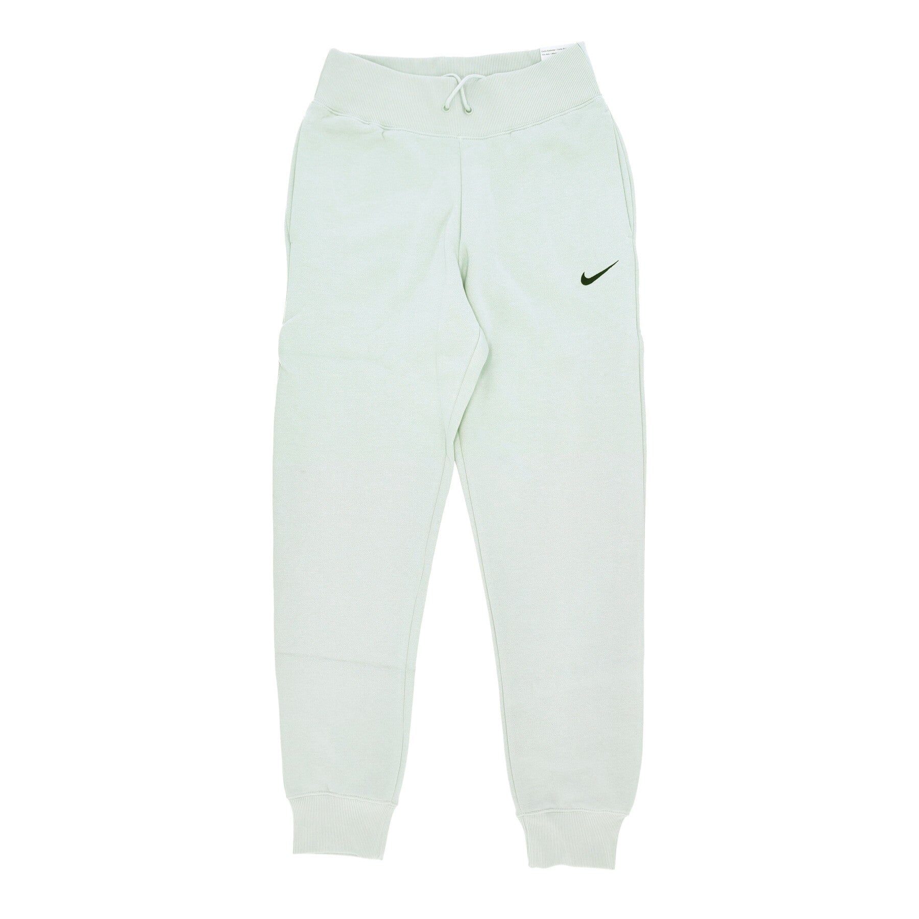 Fleece-Trainingshose fur Damen, Sportbekleidung, Fleece-Jogginghose mit hohem Bund, Hellsilber/Schwarz