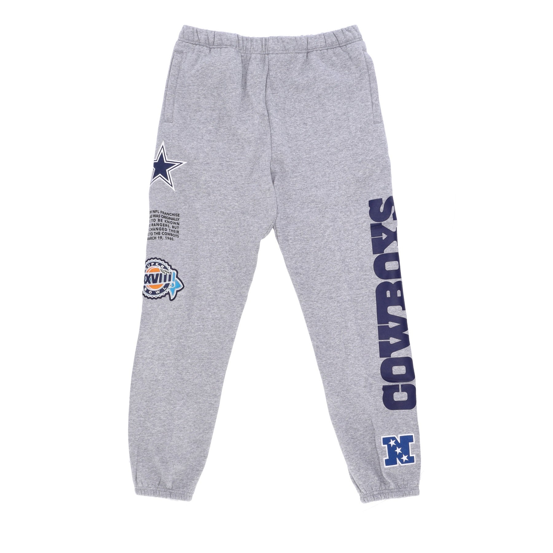 Herren-Fleece-Trainingshose Nfl Team Origins Fleece-Hose Dalcow Grey Heather