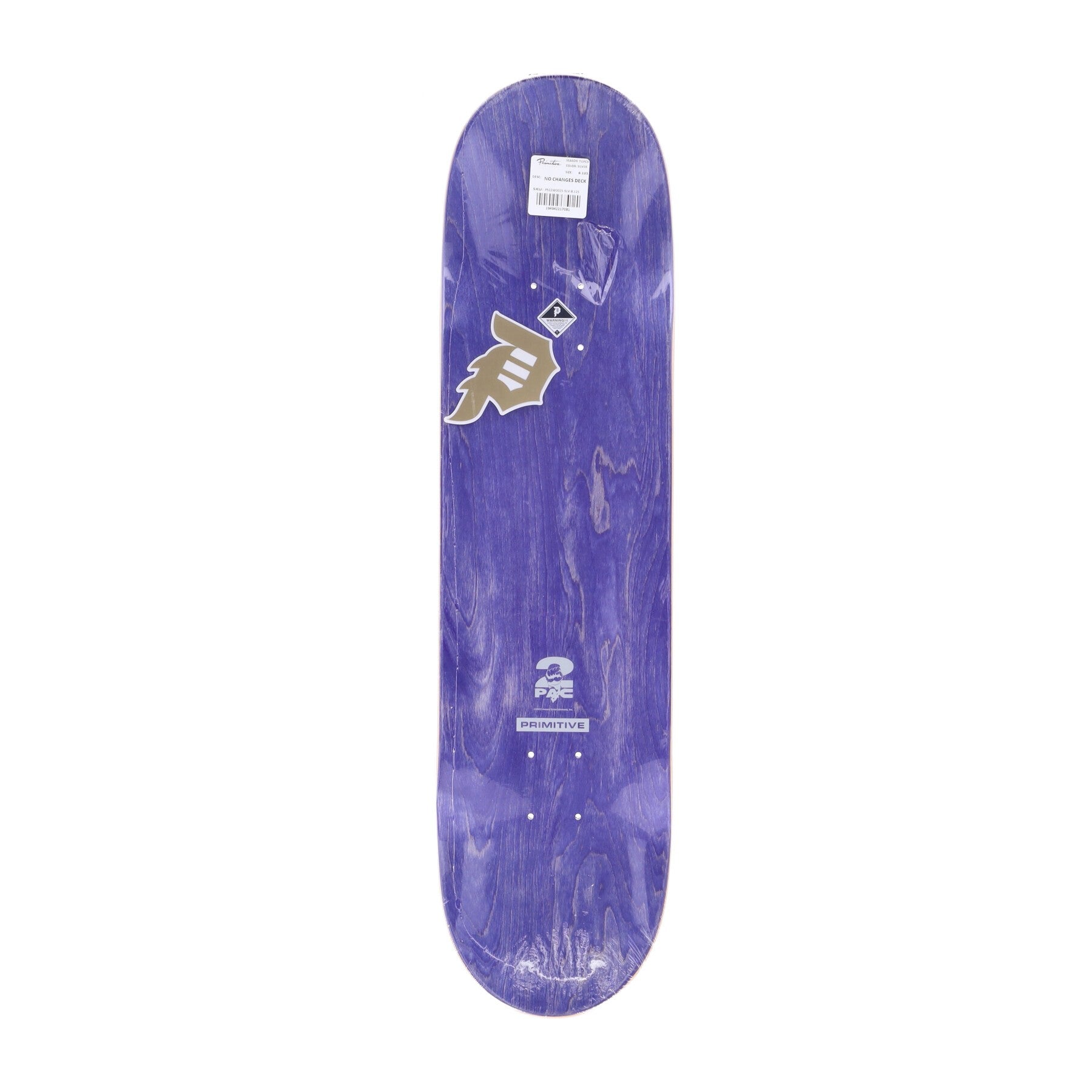 Herren-Skateboard-Deck No Changes Deck X 2pac Konigsblau