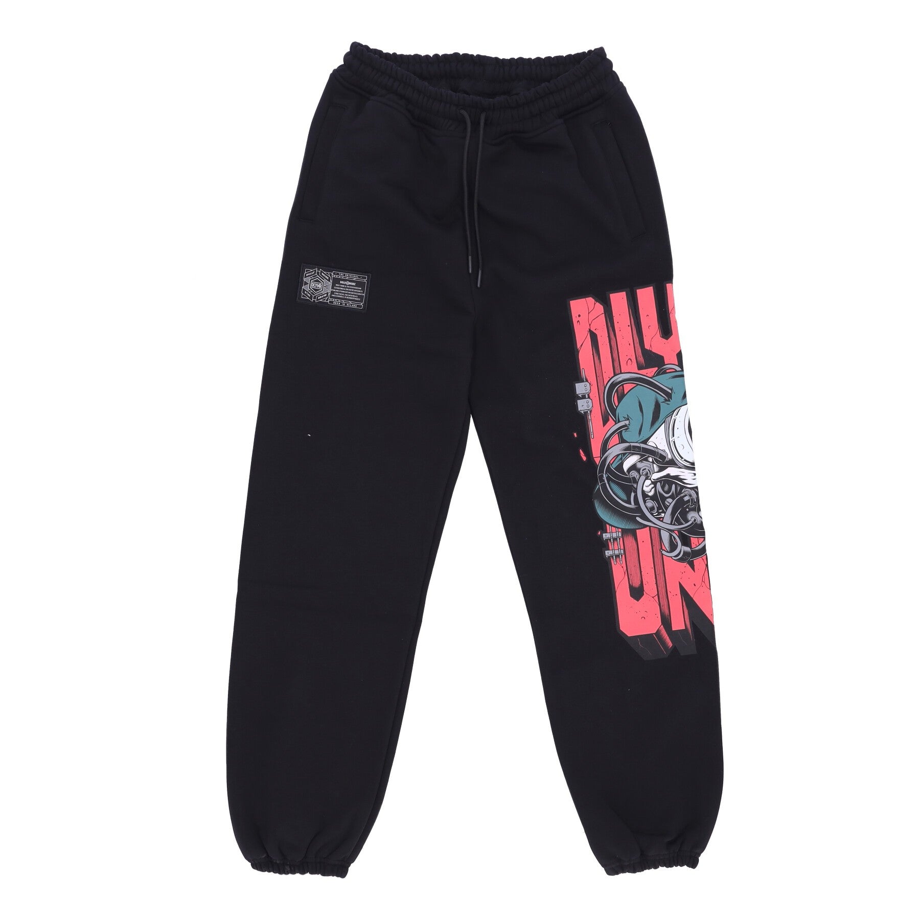 Herren Jogginghose Party Hard Skull Jogginghose Schwarz