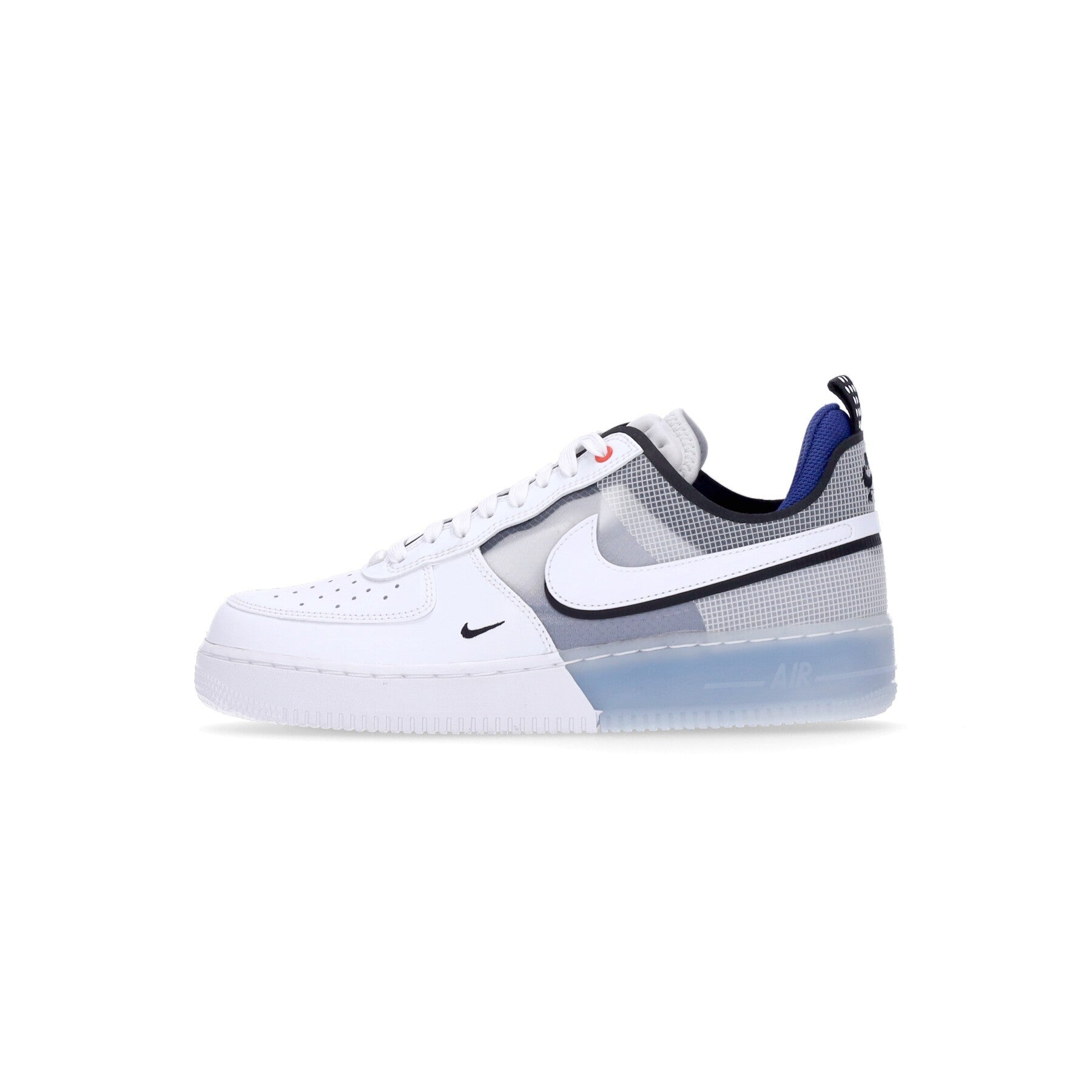 Air Force 1 React WeiB/WeiB/Lt Photo Blue Herren-Halbschuh
