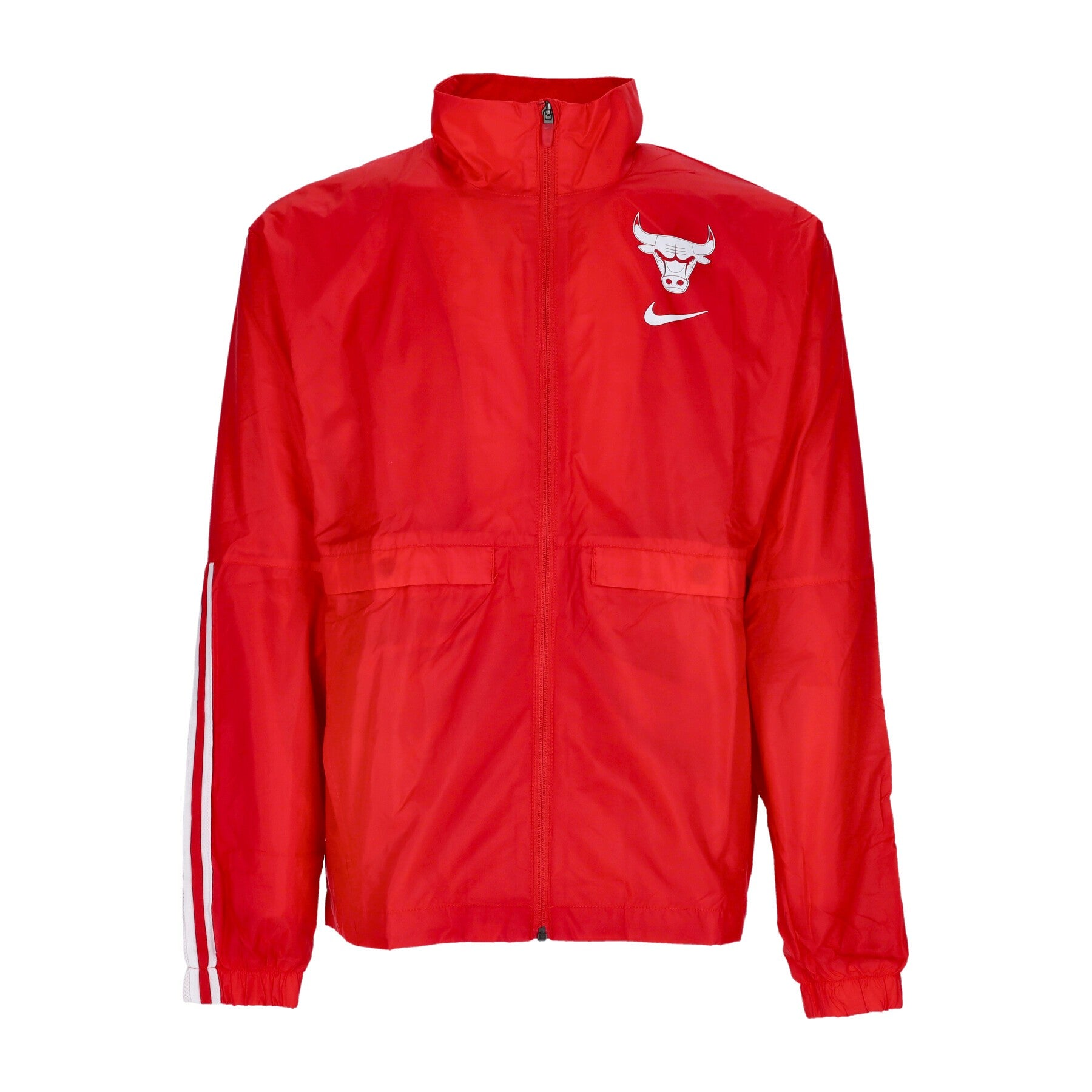 Kompletter Herren-Trainingsanzug, NBA-Trainingsanzug, Courtside Chibul University, Rot/WeiB/WeiB