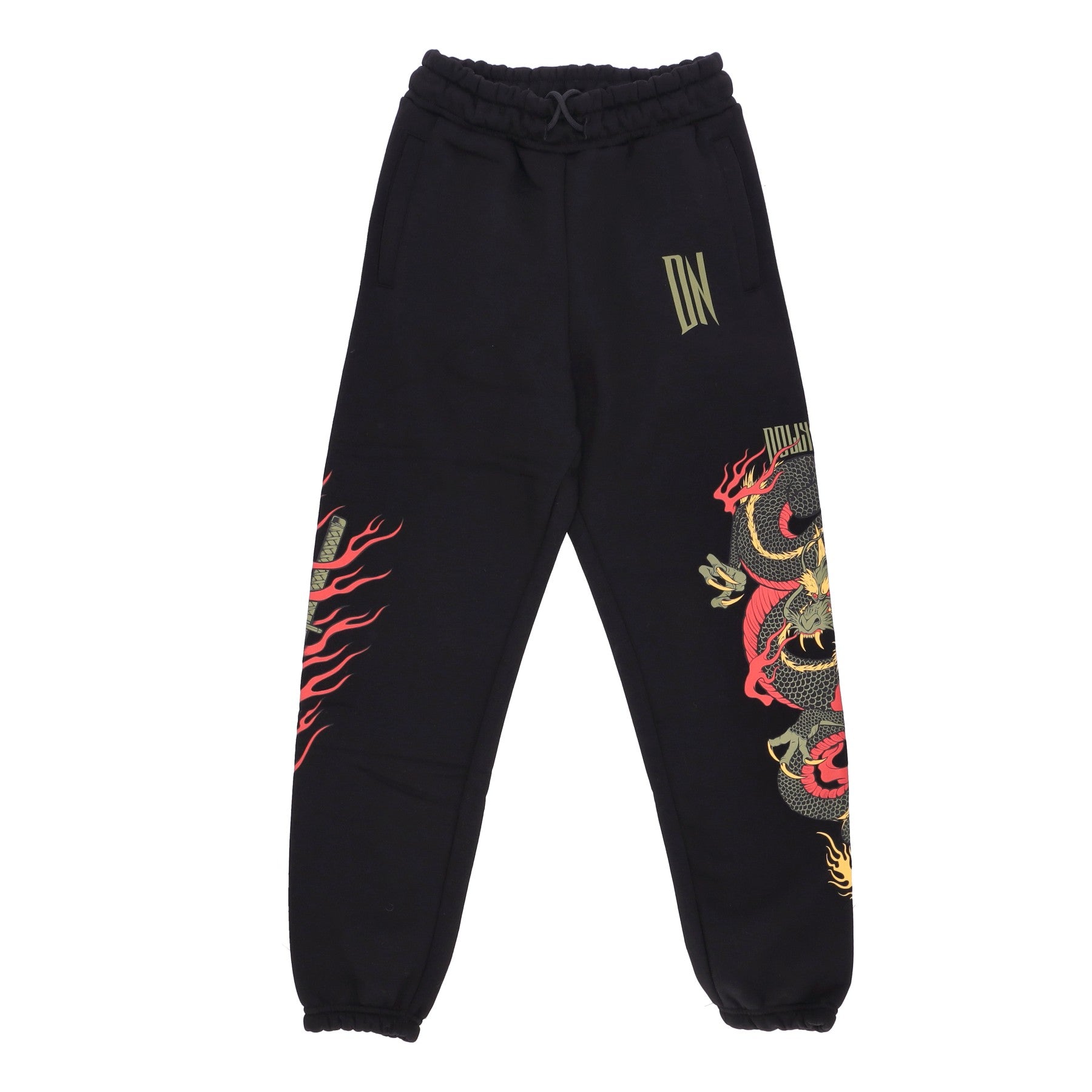 Ryu Dragon Jogginghose Herren Jogginghose Schwarz