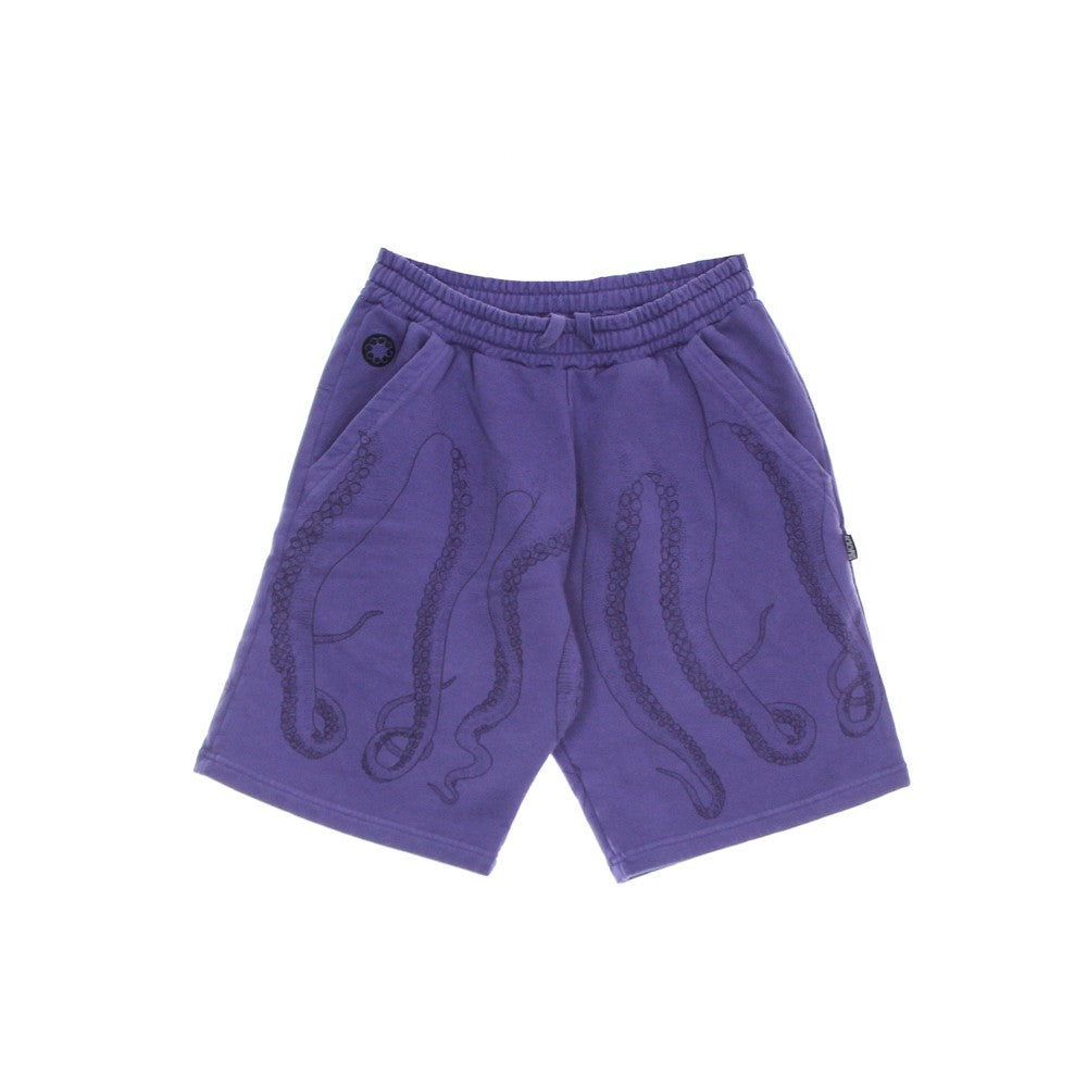 Herren-Trainingsanzug, kurze Hose, gefarbte Sweatshorts, Amethyst