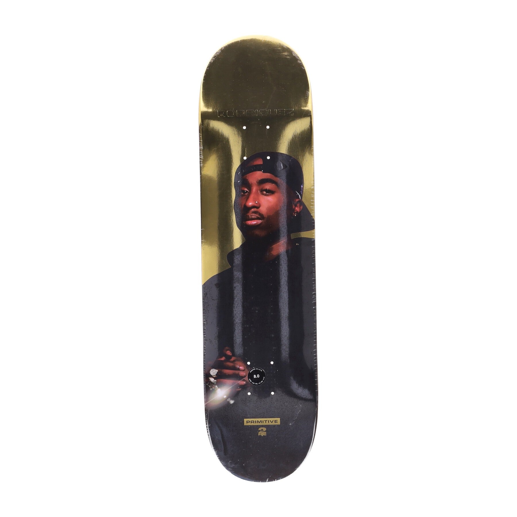 Rodriguez Shine Deck X 2pac Orange Herren-Skateboard-Deck