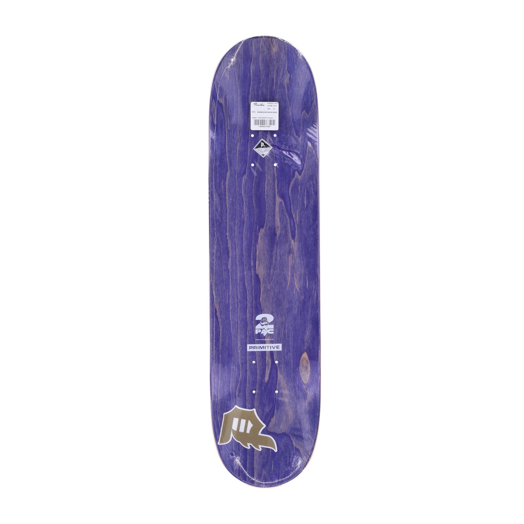Rodriguez Shine Deck X 2pac Herren-Skateboard-Deck in Konigsblau