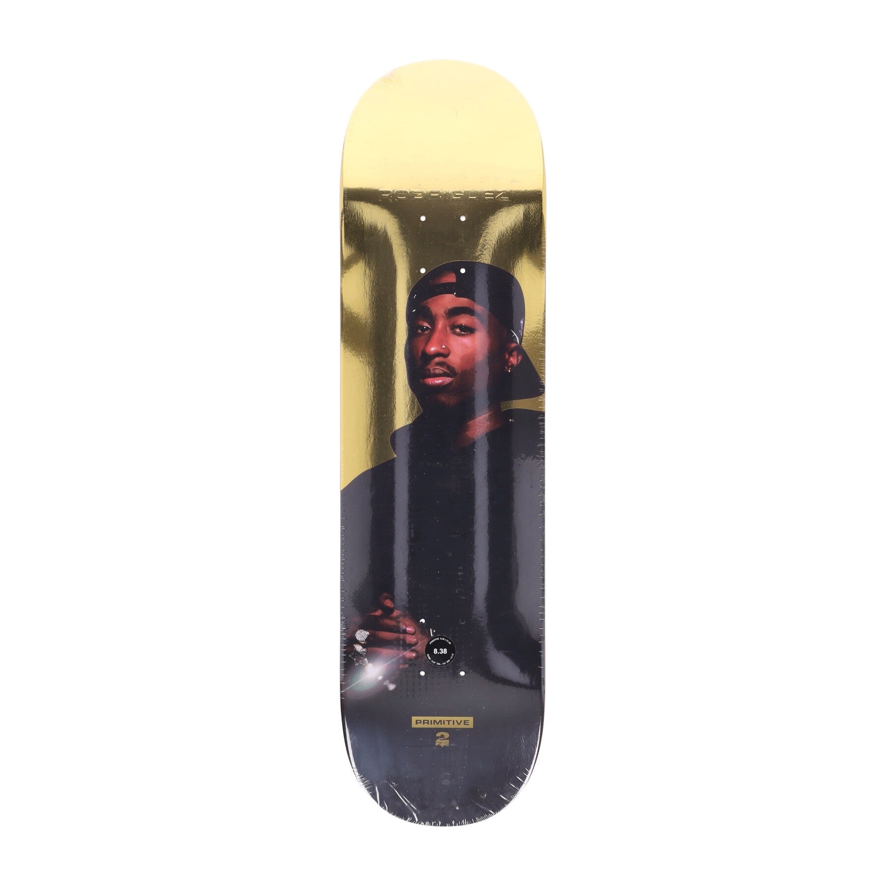 Rodriguez Shine Deck X 2pac Gold Herren-Skateboard-Deck