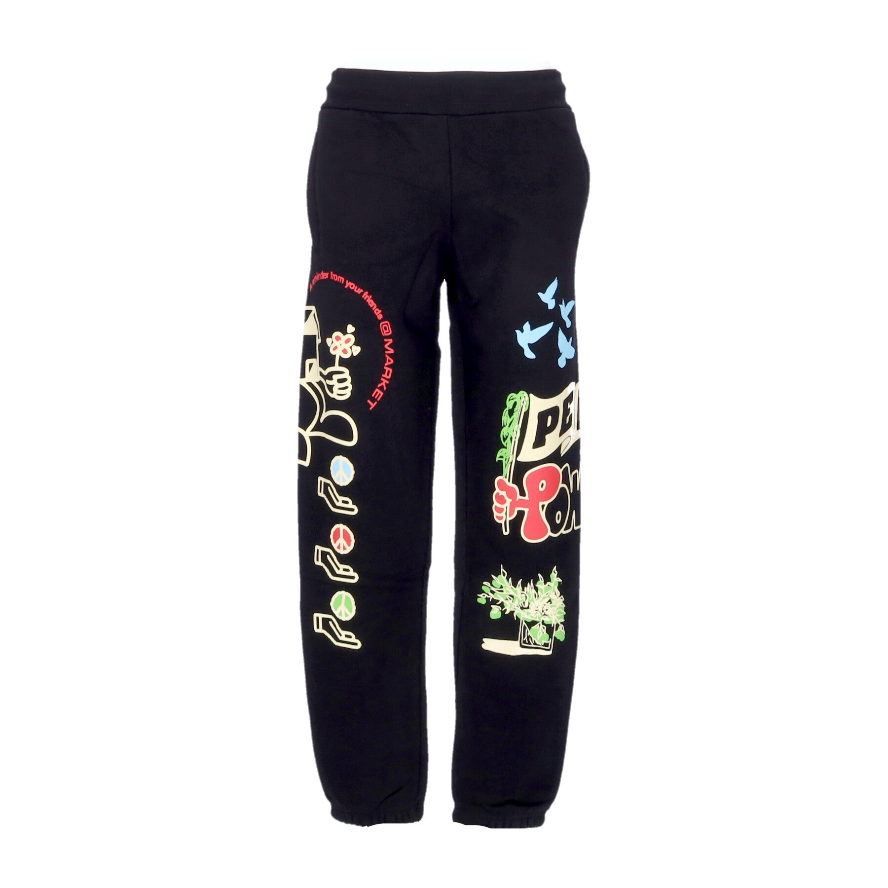 Herren-Jogginghose Peace And Power Jogginghose Schwarz