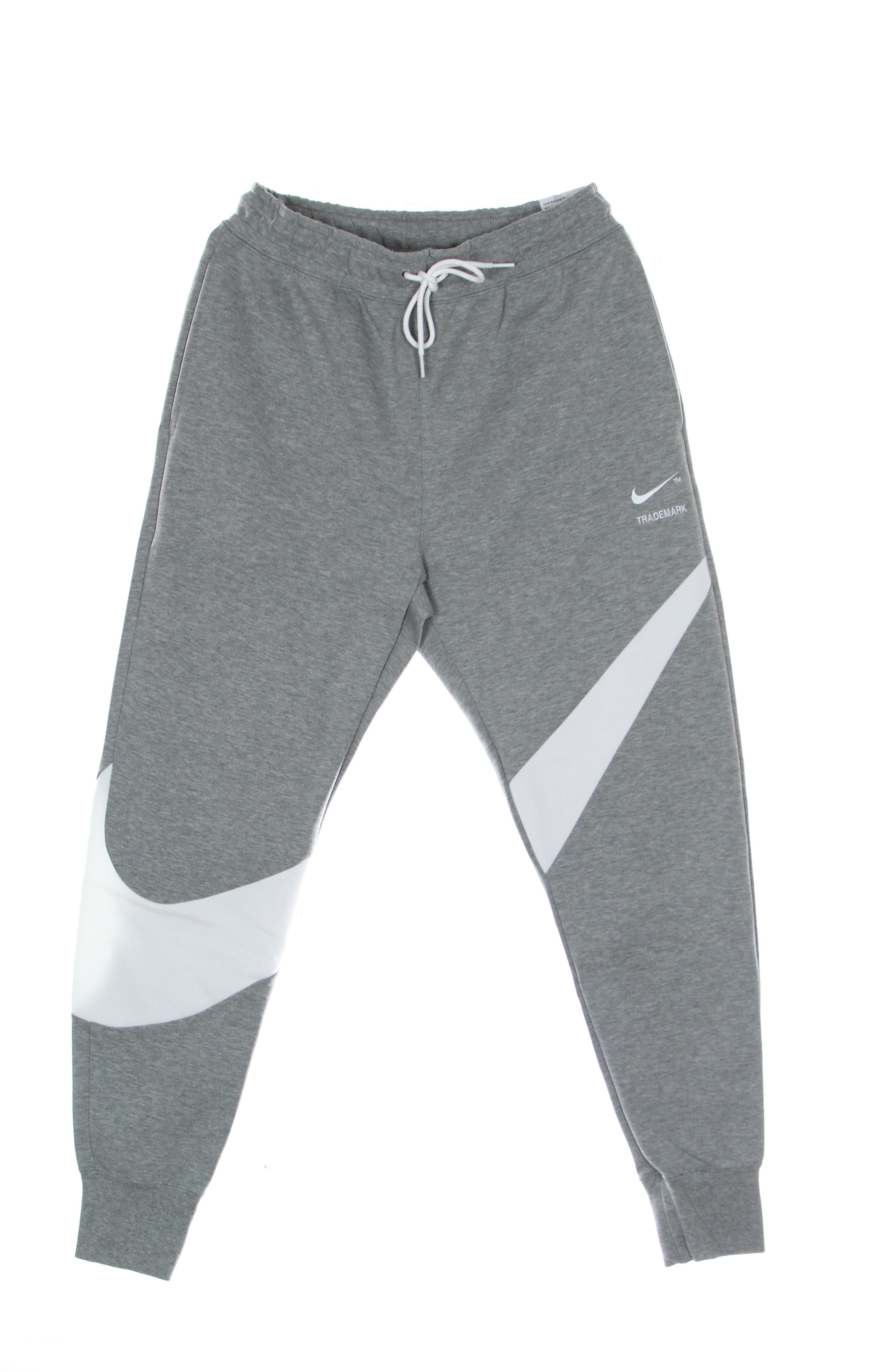 Leichte Herren-Trainingshose Swoosh Tech Fleece Pant Dk Grey Heather/WeiB/WeiB