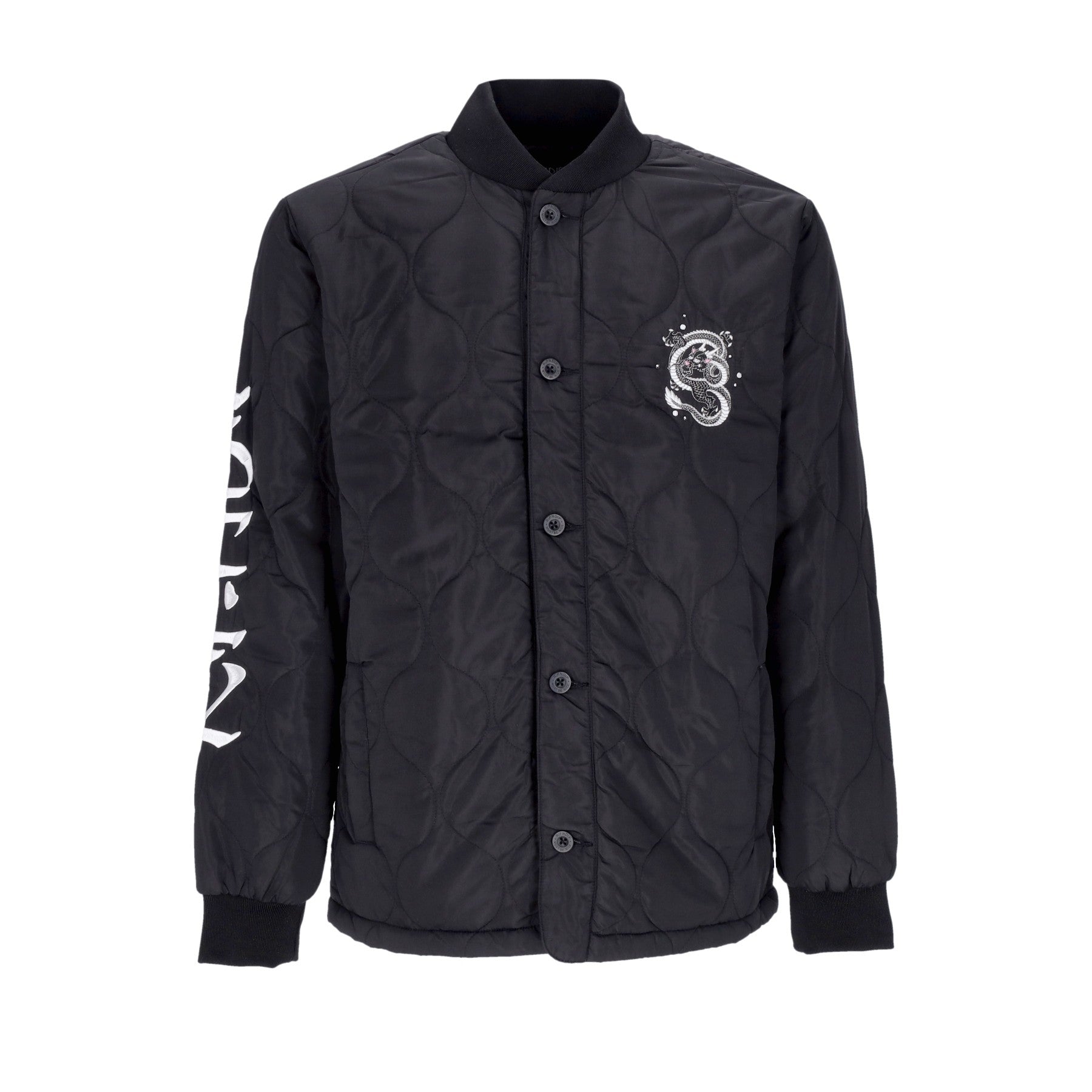 Mystic Jerm Quilted Bomber Jacket Herrenjacke Schwarz