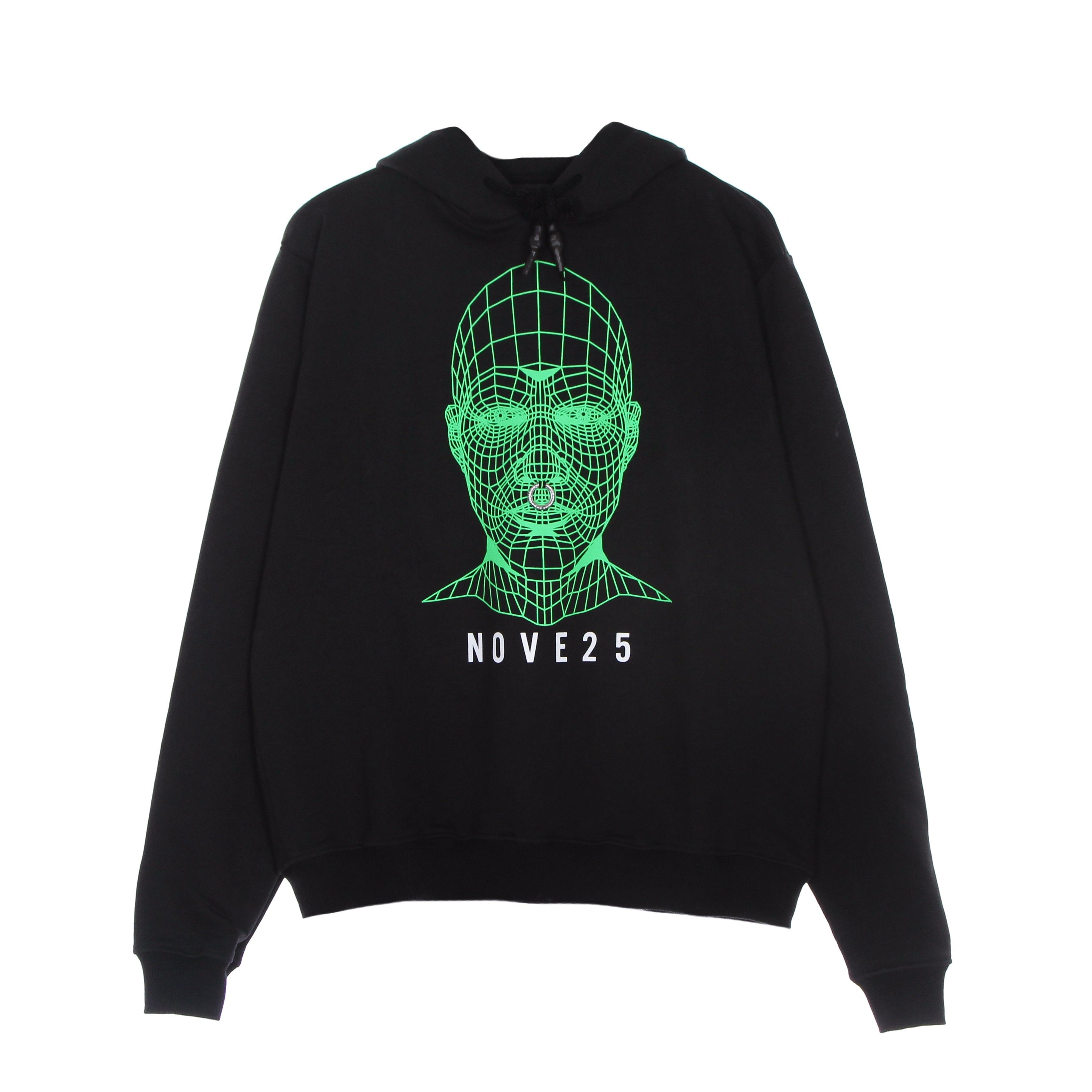 Green Face Hoodie X Nove25 Leichtes Herren-Kapuzenpullover