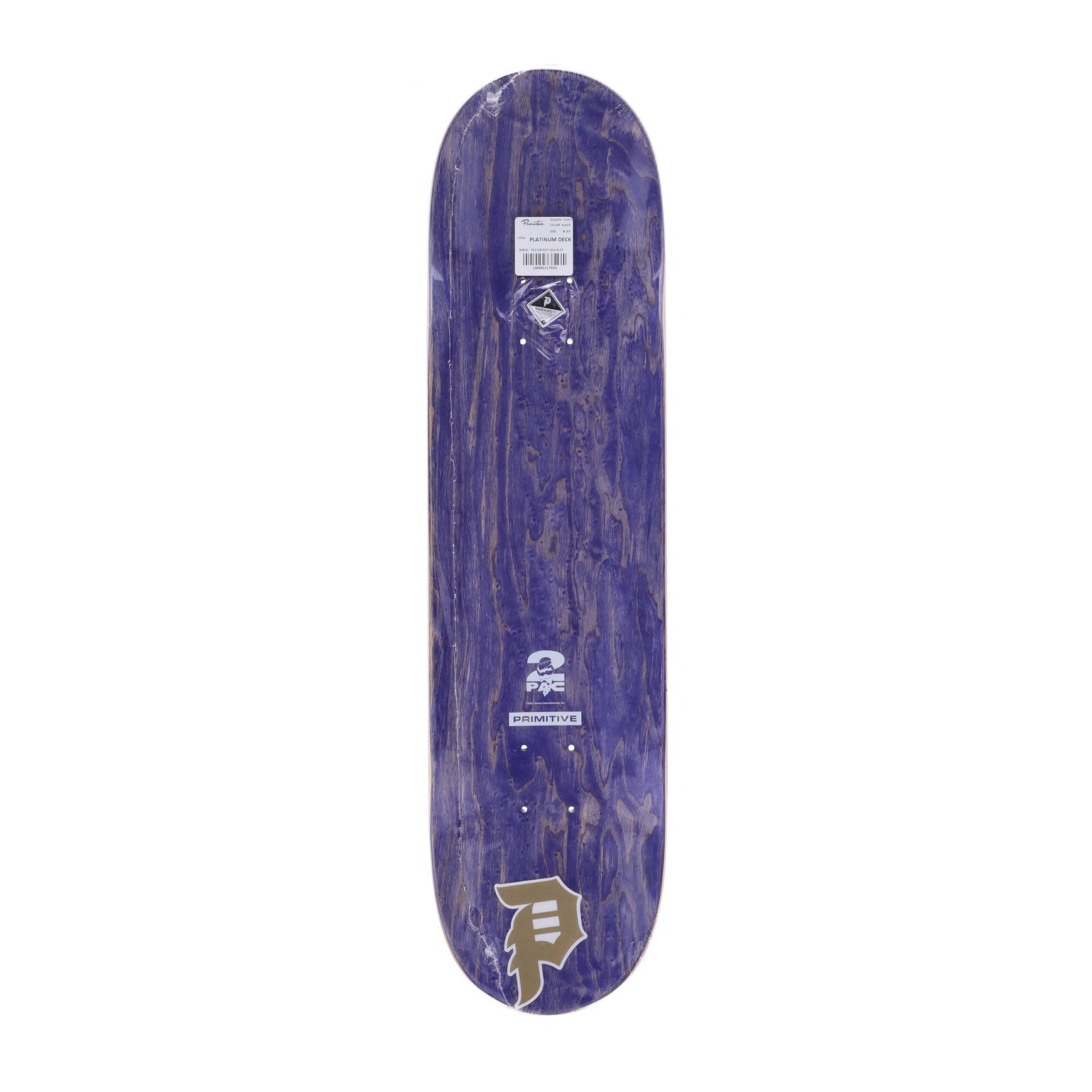 Platinum Deck X 2pac Royal Blue Herren-Skateboard-Deck