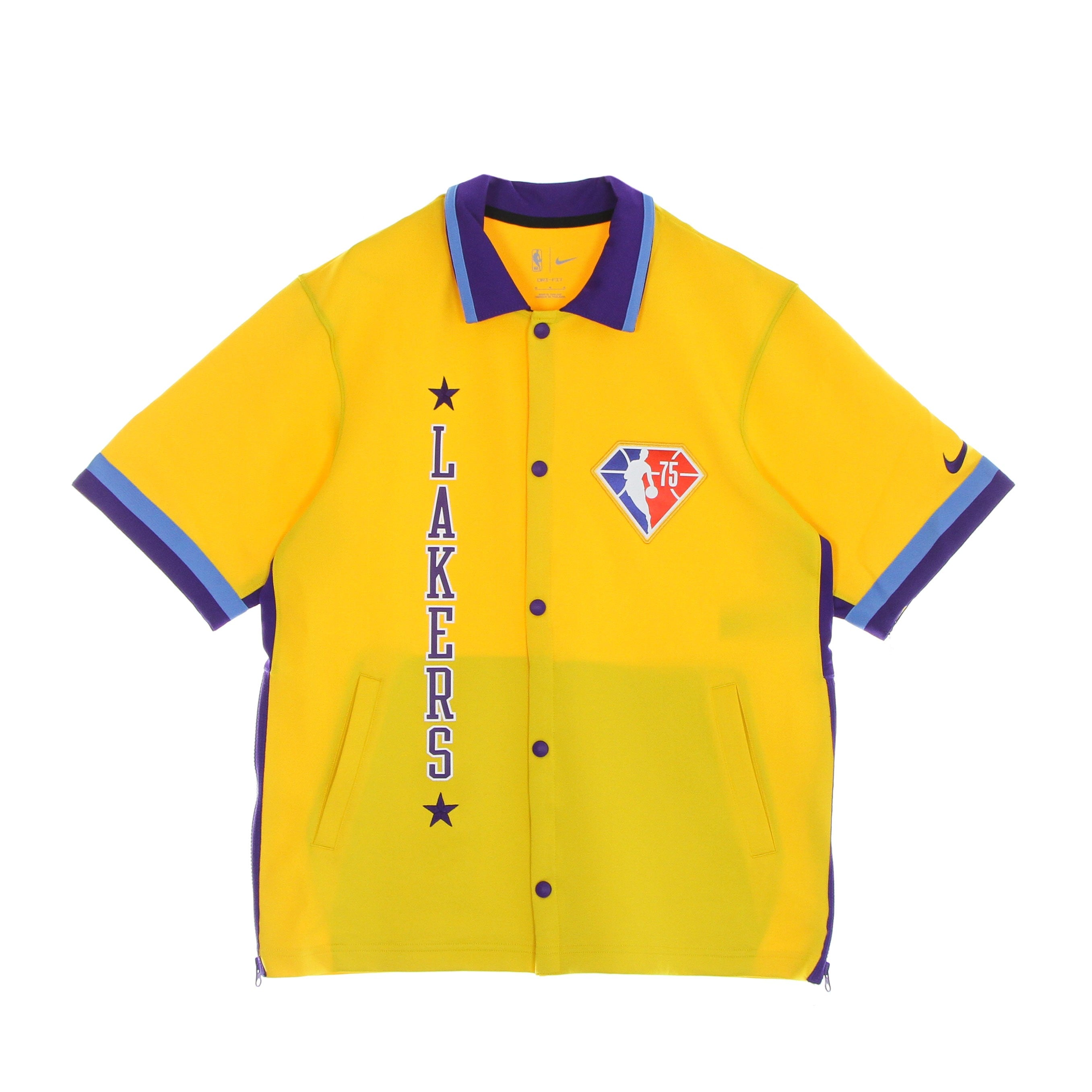 Herren NBA Dri Fit Showtime Jacke Loslak Buttons Jacke Amarillo/field Purple/coast/field Purple