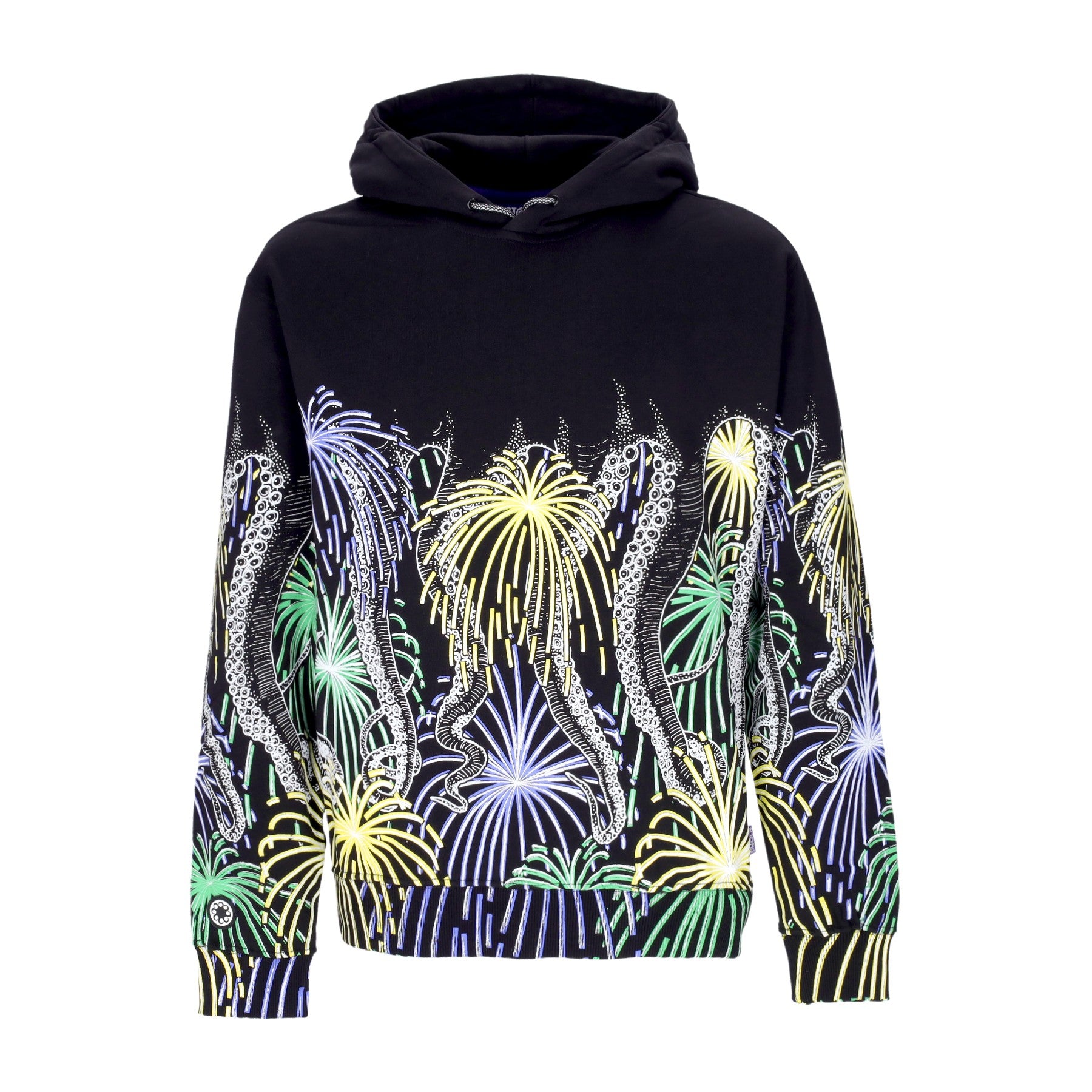 Feuerwerk Hoodie Schwarzer Herren Kapuzenpullover