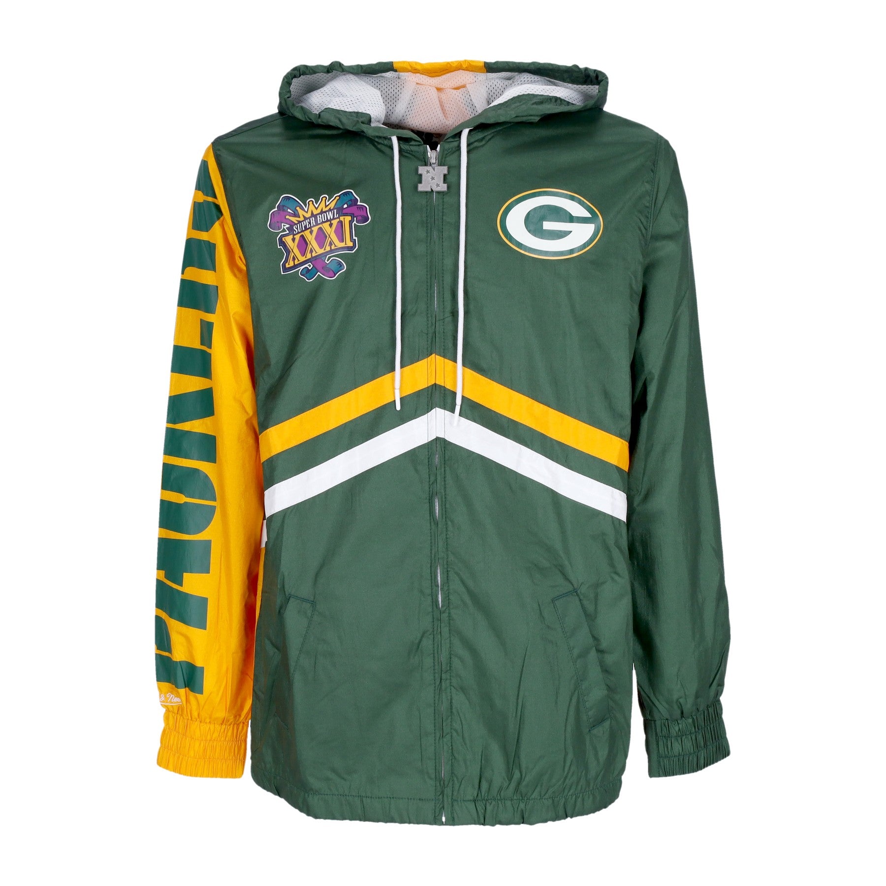 Herren-Windbreaker NFL Undeniable Full Zip Windbreaker Grepac Dunkelgrun